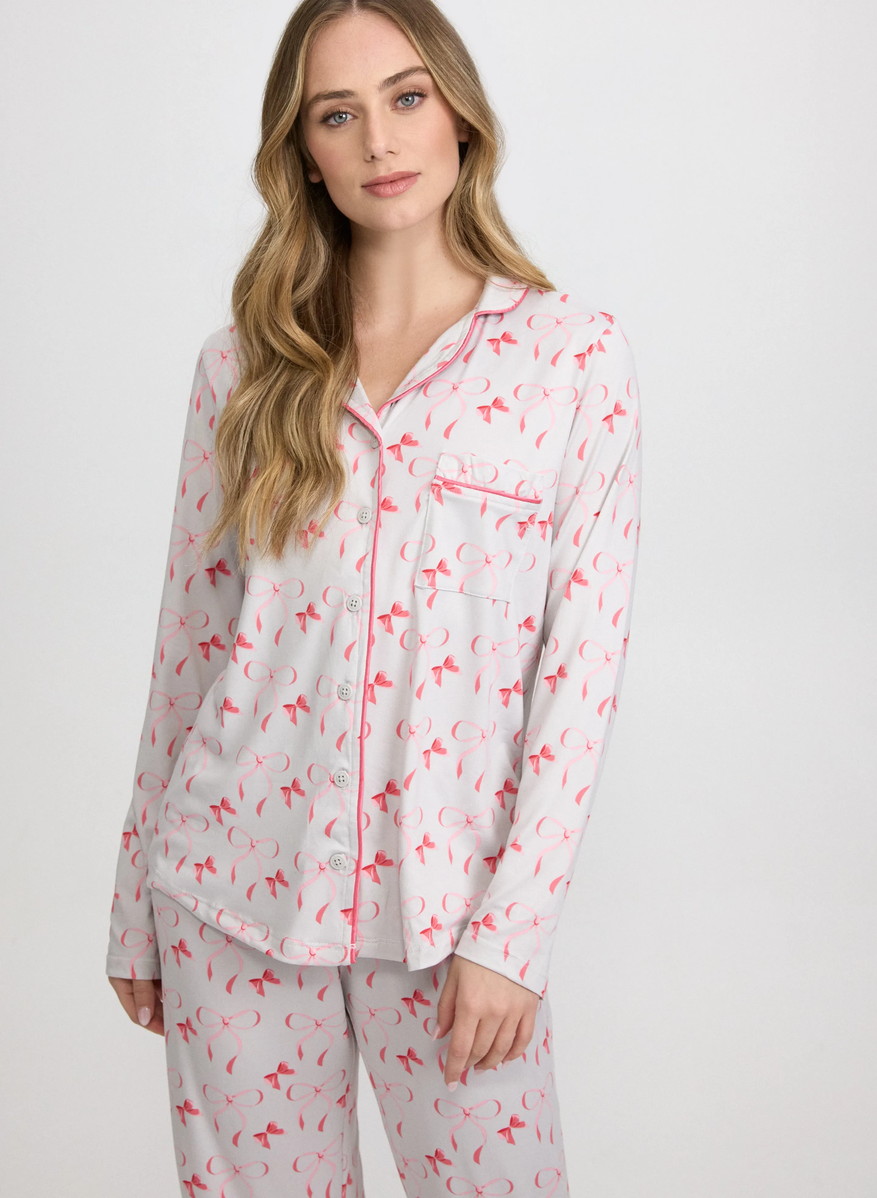 Bow Print Pyjama Set sold by Laura product image thumbnail 4