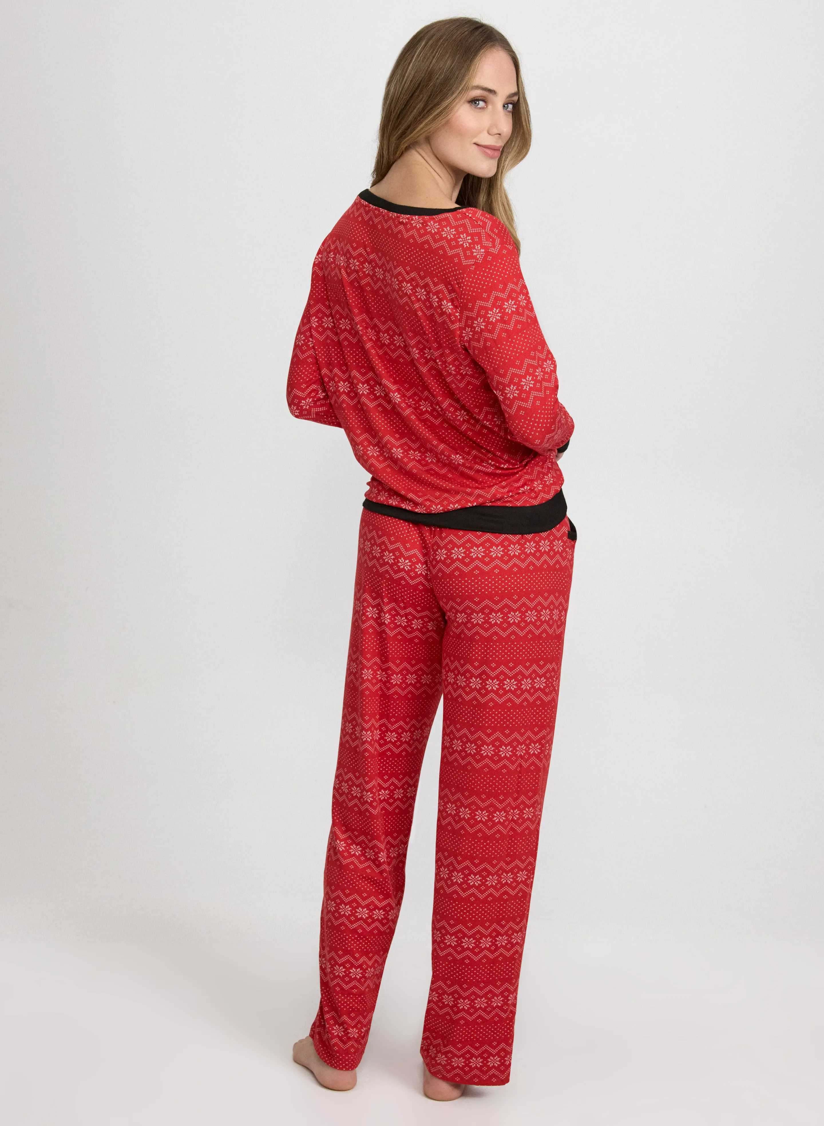 Snowflake Print Pyjama Set sold by Laura product image thumbnail 3