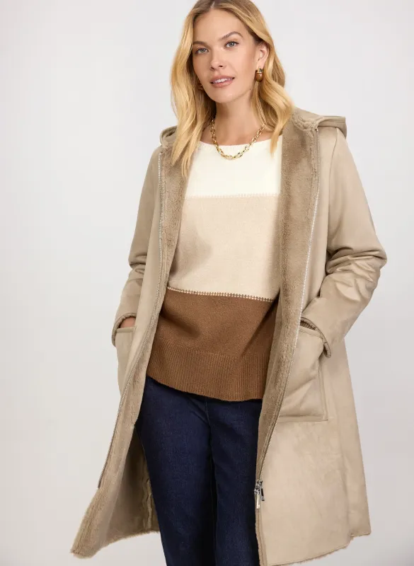 Faux-Shearling Coat sold by Laura
