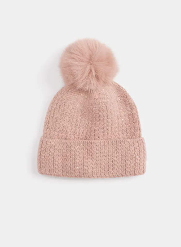 Cable Knit Tuque sold by Laura