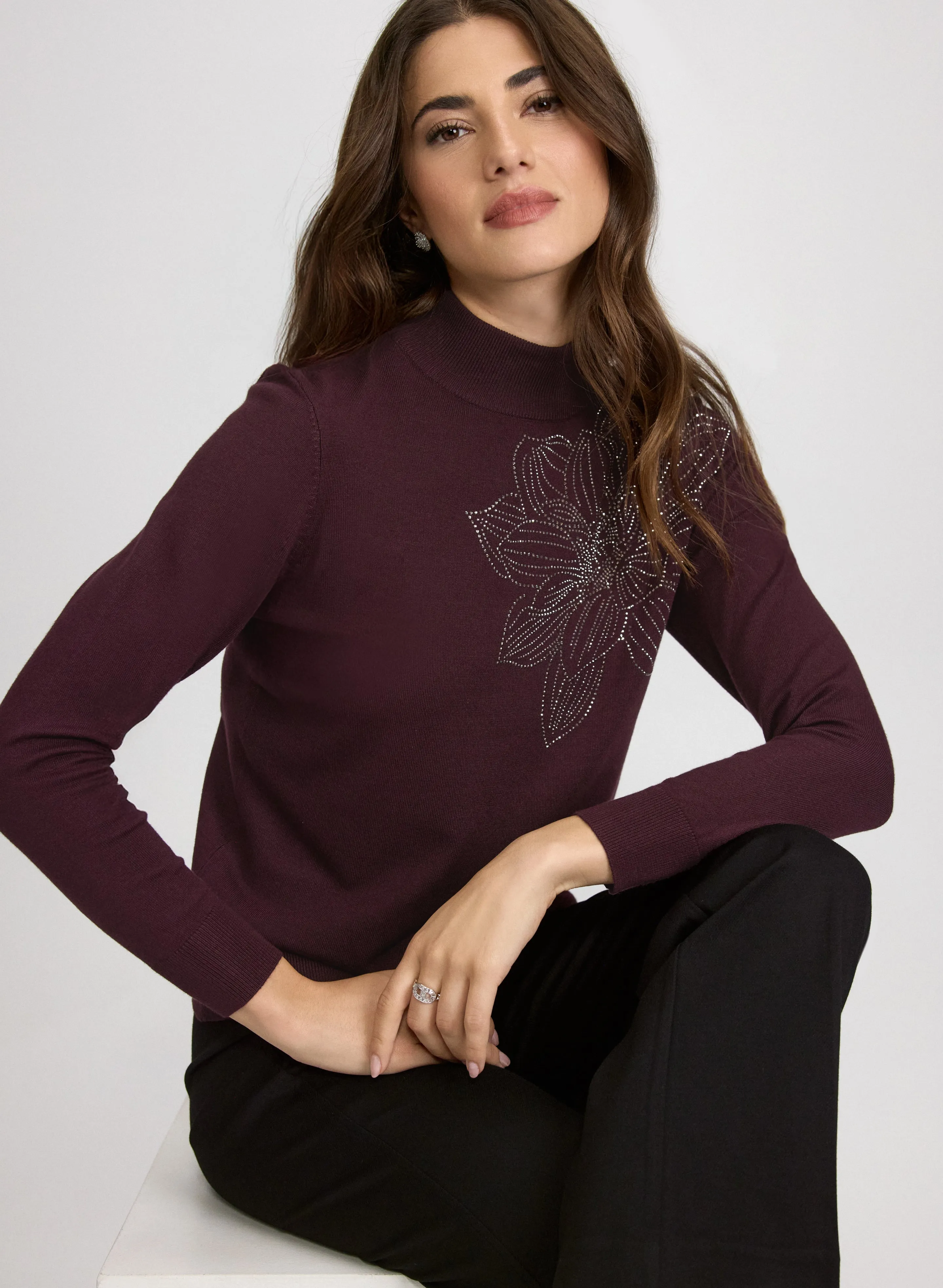 Floral Rhinestone Pullover sold by Laura product image thumbnail 5