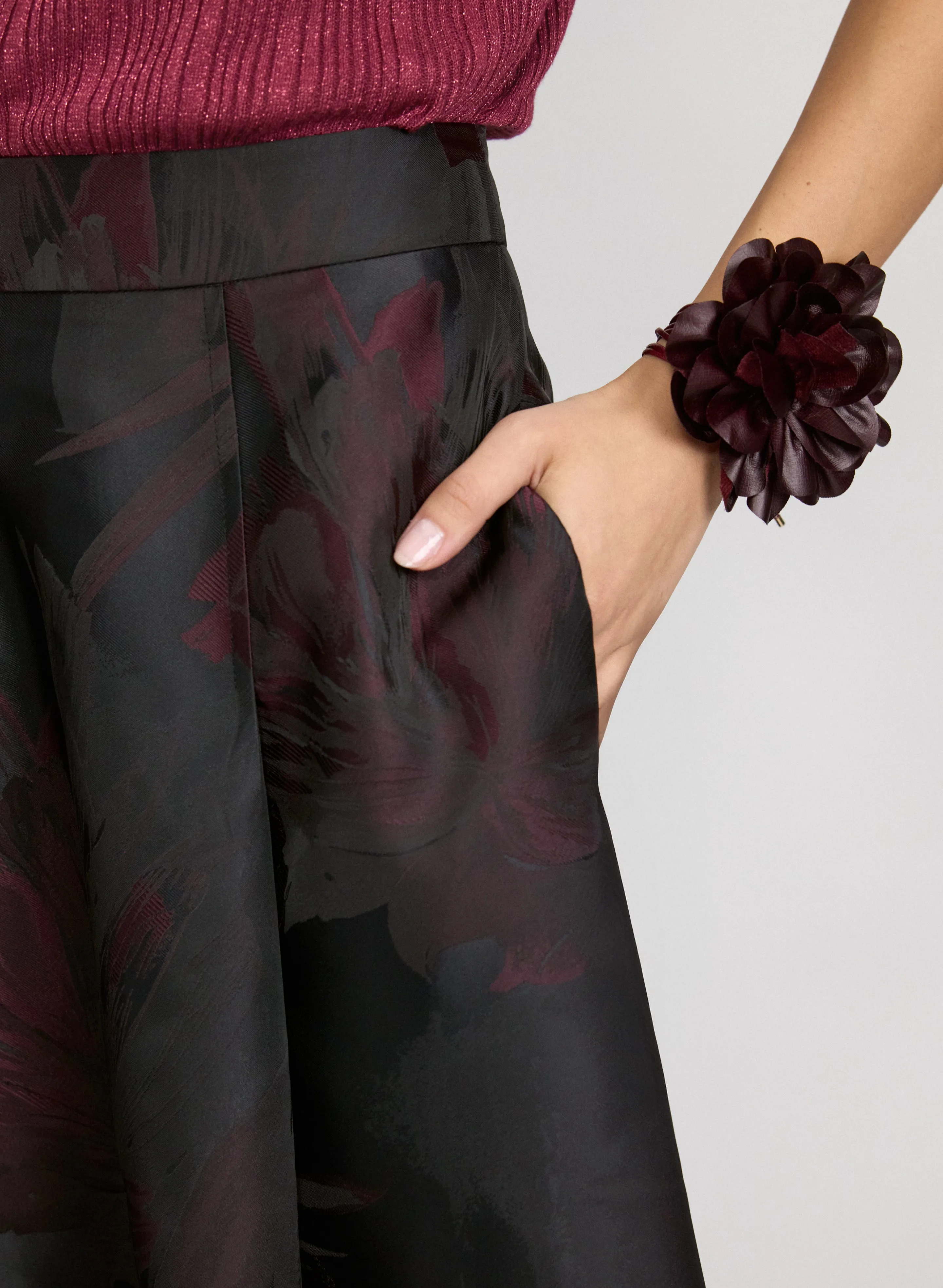 Floral Satin Skirt sold by Laura product image thumbnail 5