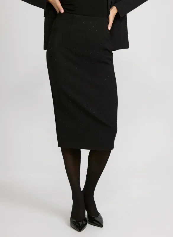 Rhinestone Pencil Skirt sold by Laura