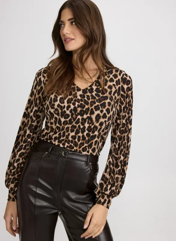 Animal Print Top sold by Laura