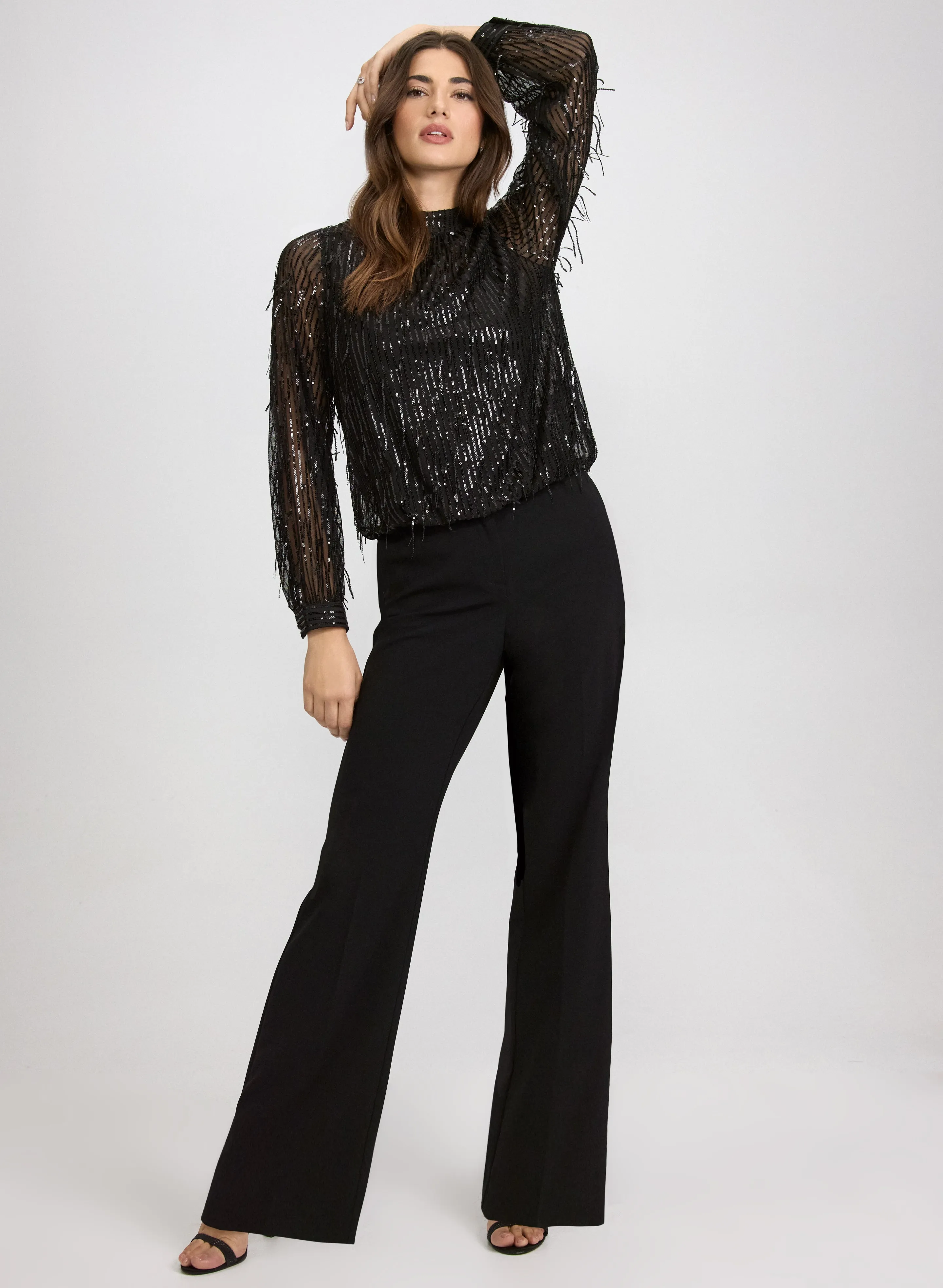 Rhinestone Fringe Top sold by Laura product image thumbnail 4