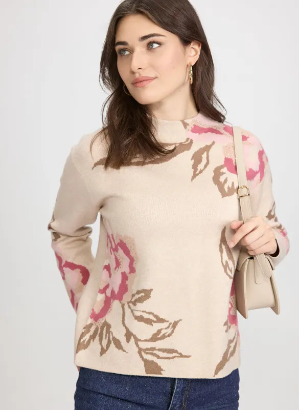 Jacquard Floral Pullover sold by Laura
