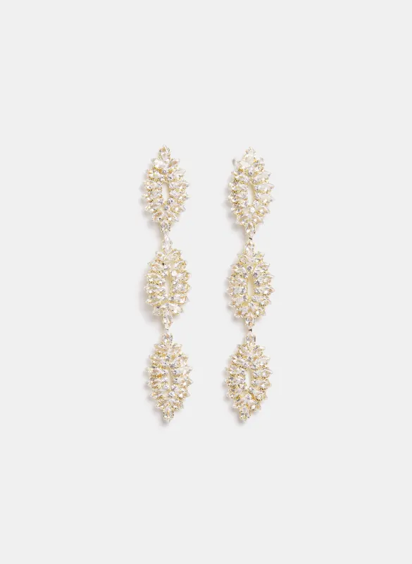 Tiered Crystal Earrings sold by Laura