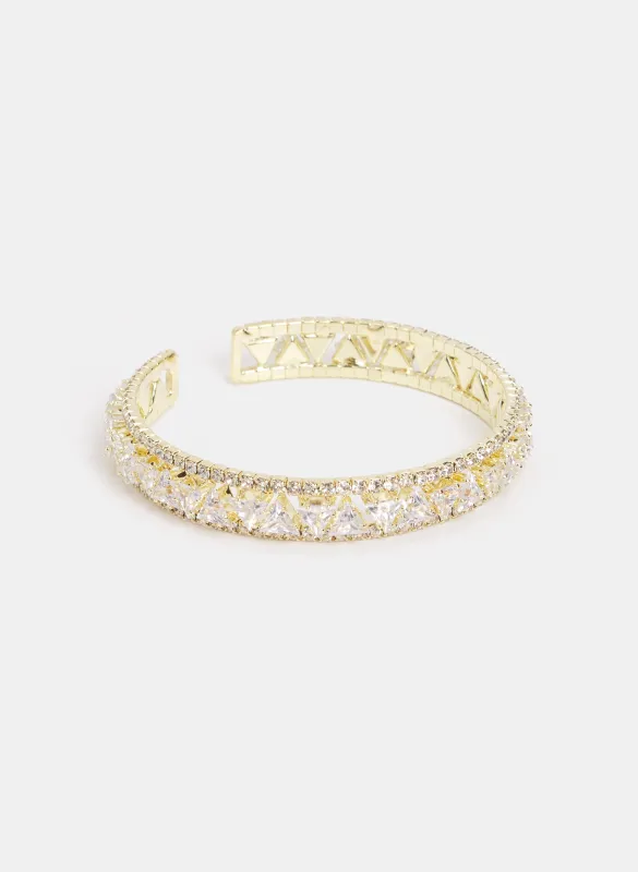 Crystal Detail Cuff Bracelet sold by Laura