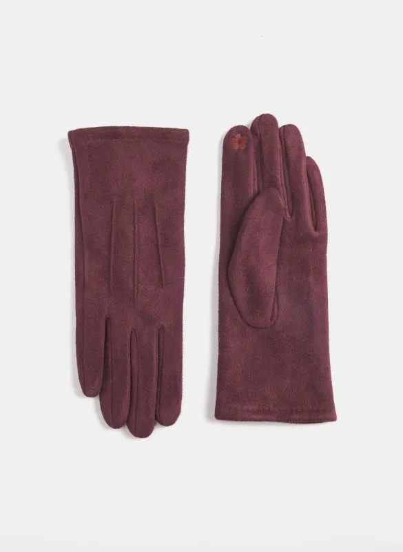 Faux Suede Gloves sold by Laura