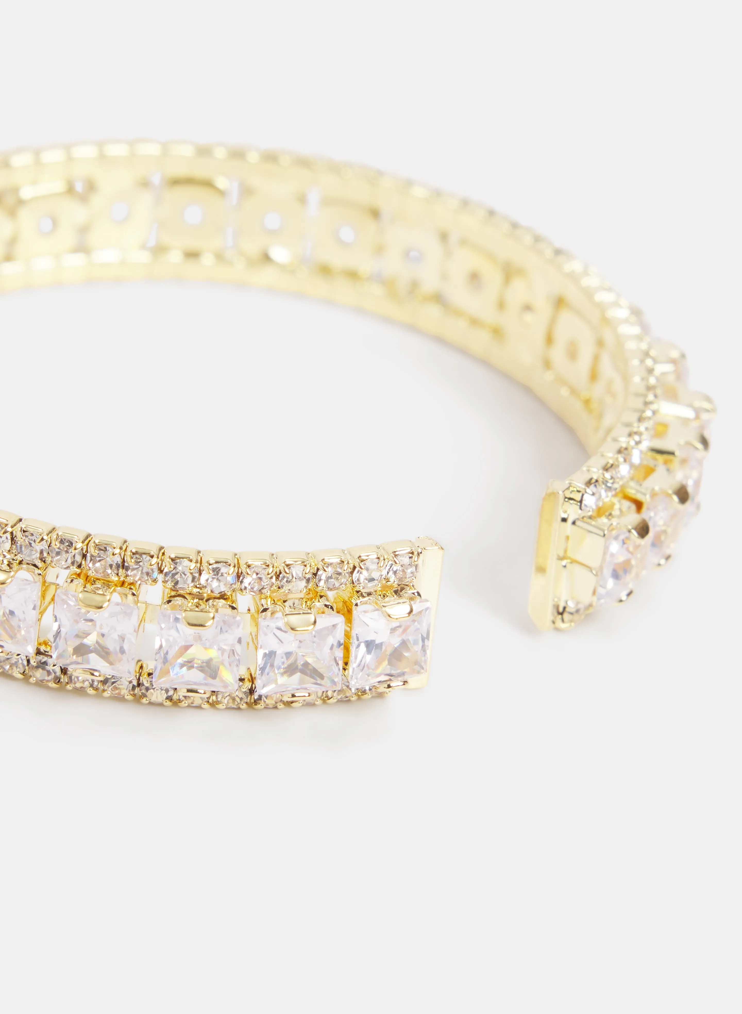Cubic Zirconia Cuff Bracelet sold by Laura product image thumbnail 2