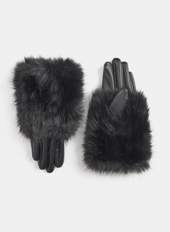 Faux-Suede Gloves sold by Laura