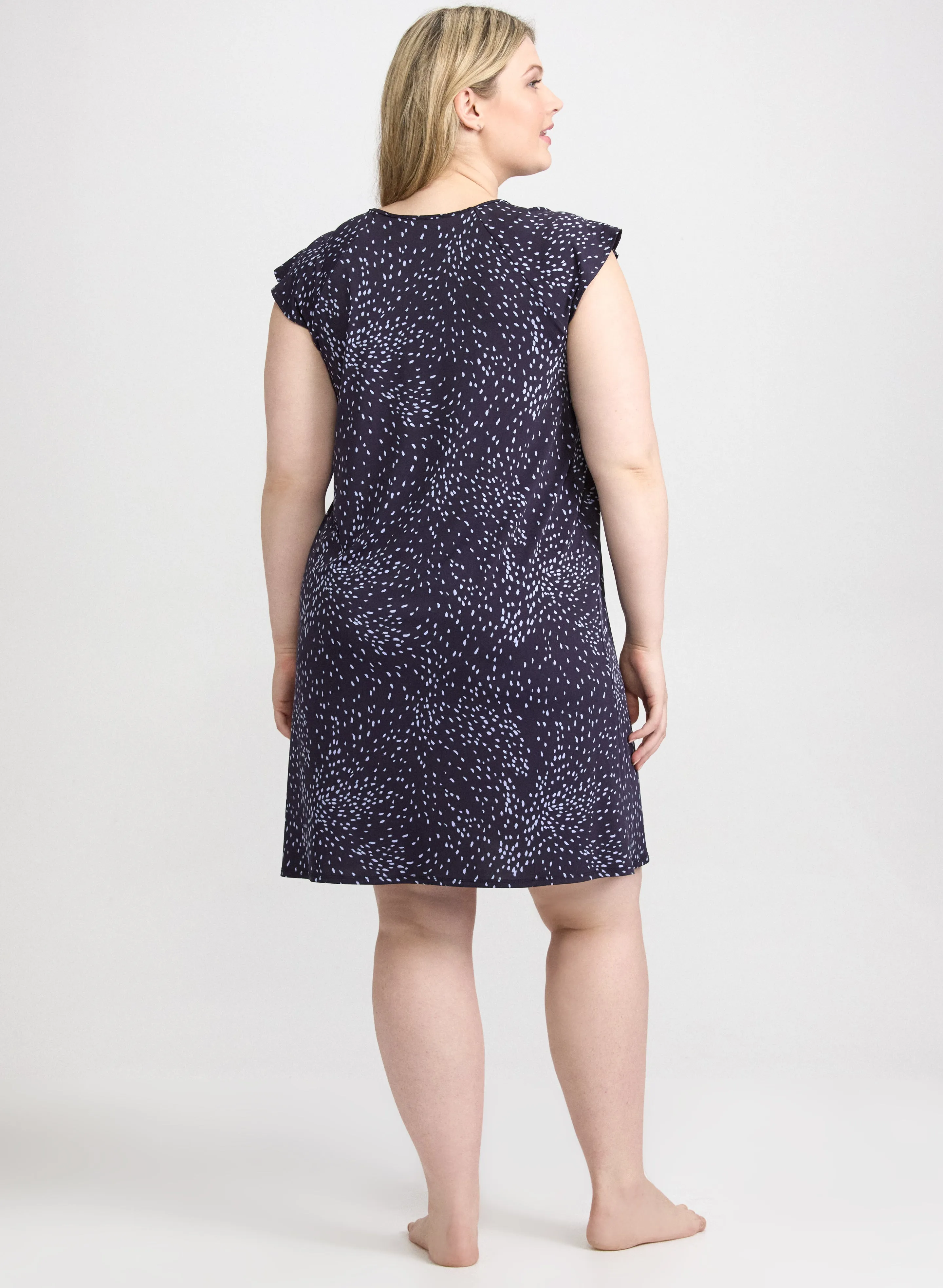 Dot Print Nightgown sold by Laura product image thumbnail 4
