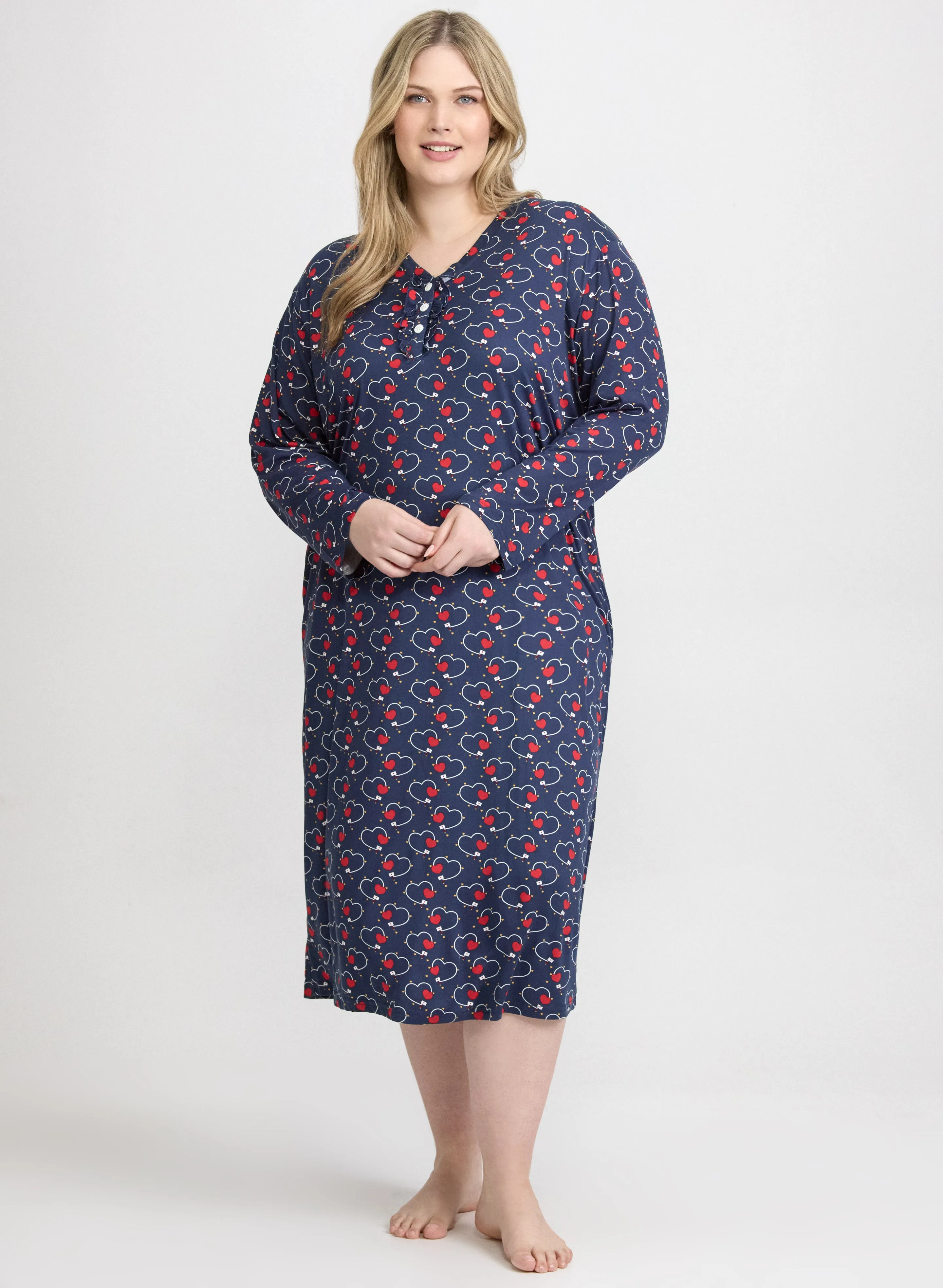 Heart Print Nightgown sold by Laura