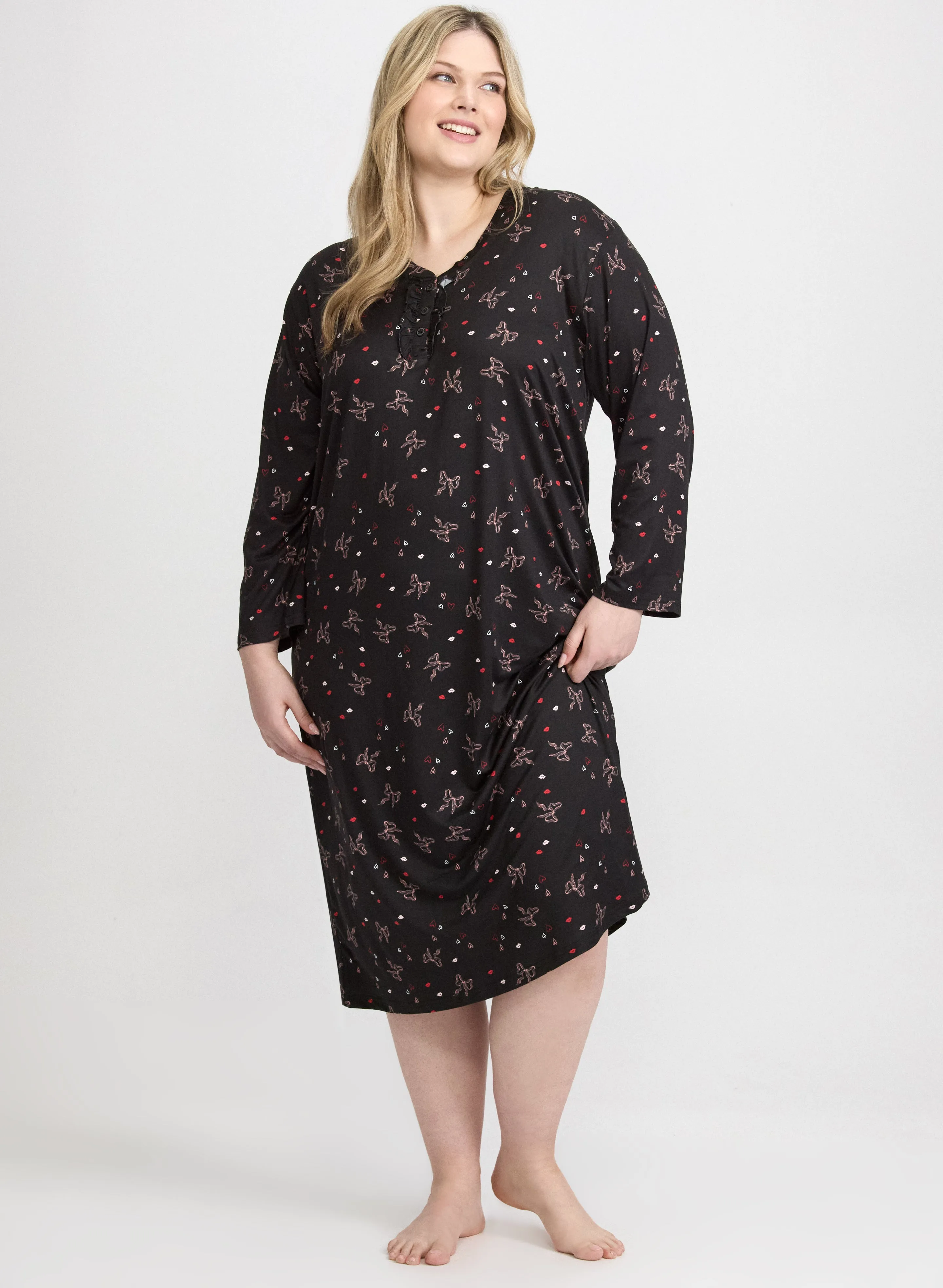 Bow Print Night Gown sold by Laura