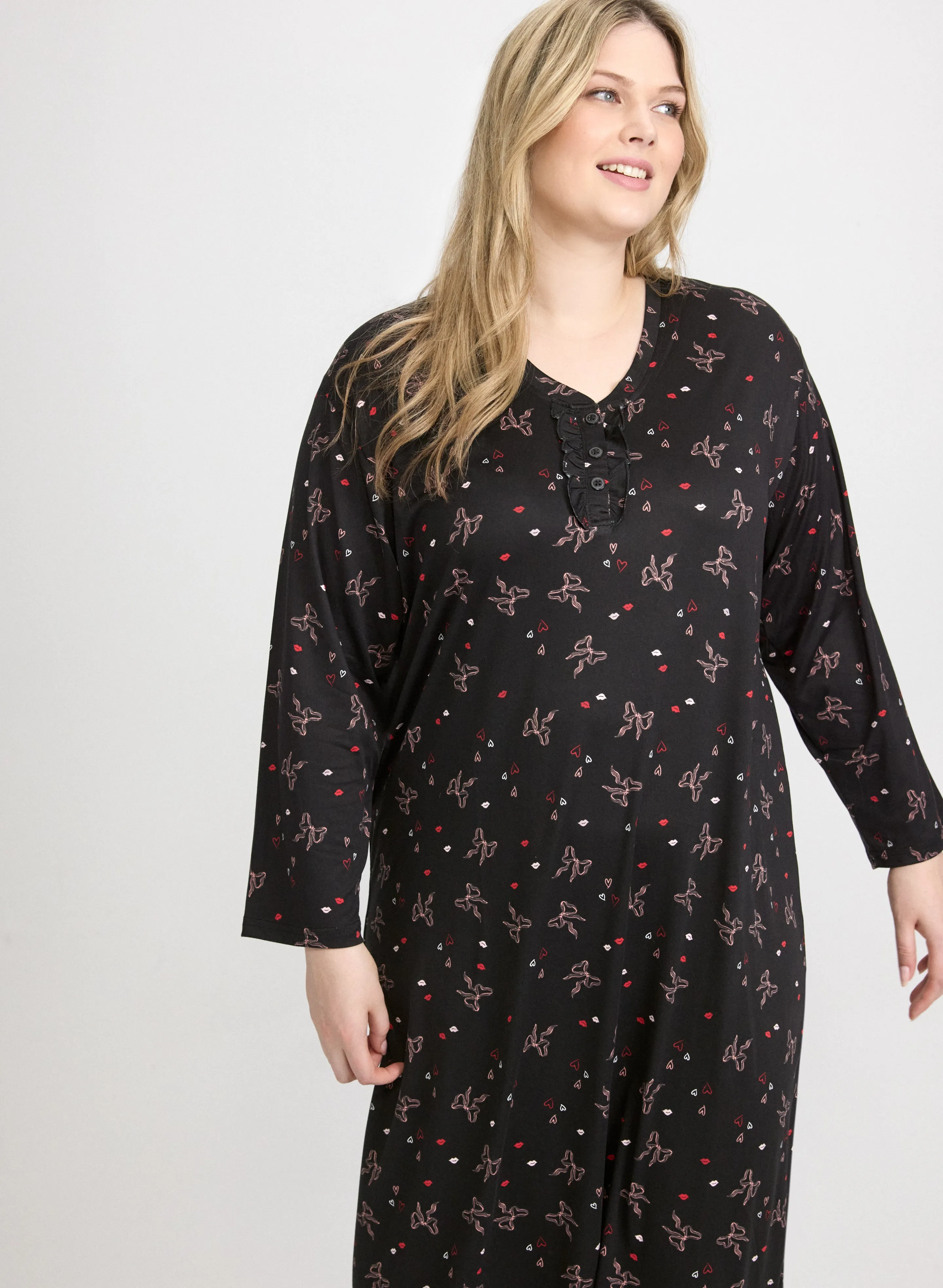 Bow Print Night Gown sold by Laura product image thumbnail 5