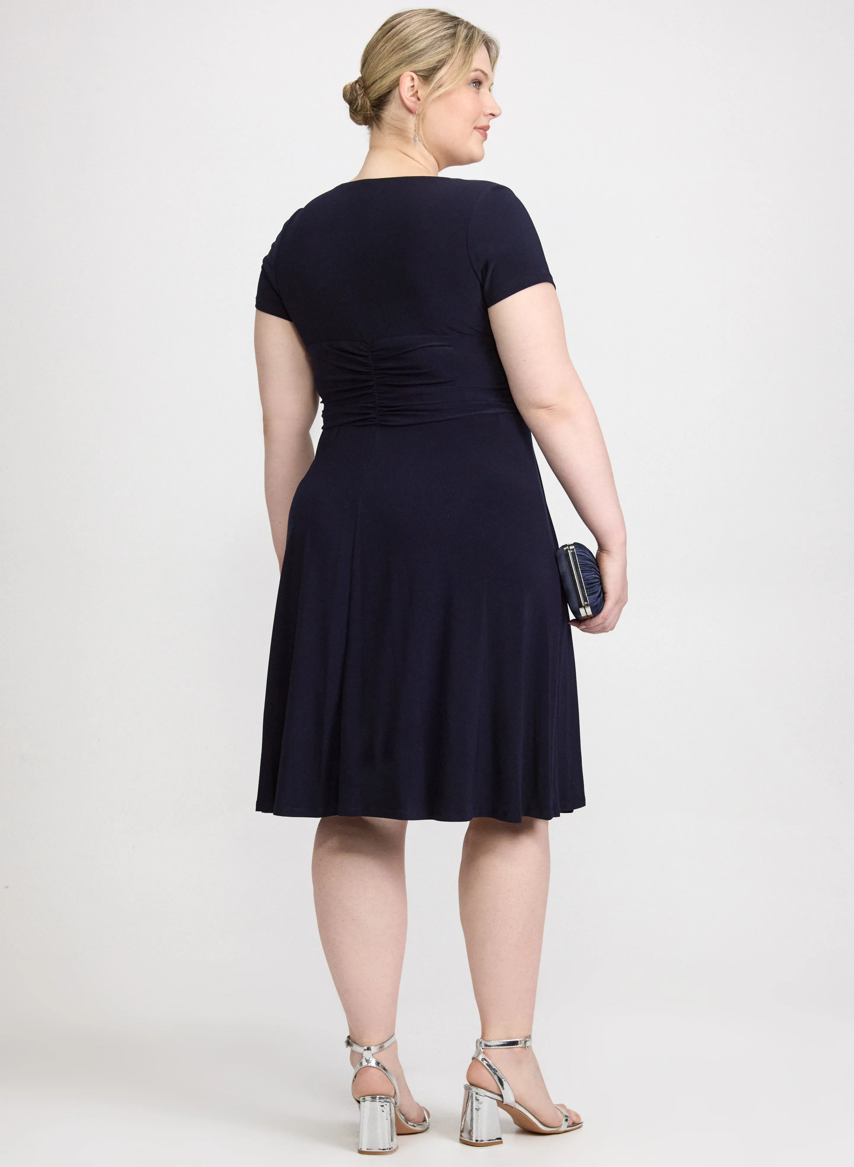 Crystal Bar Embellished Dress sold by Laura product image thumbnail 4