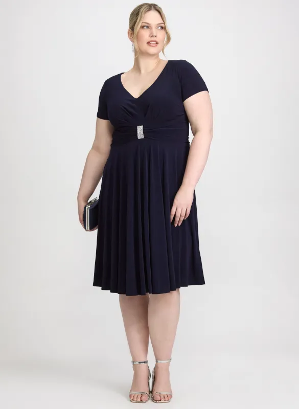 Crystal Bar Embellished Dress sold by Laura