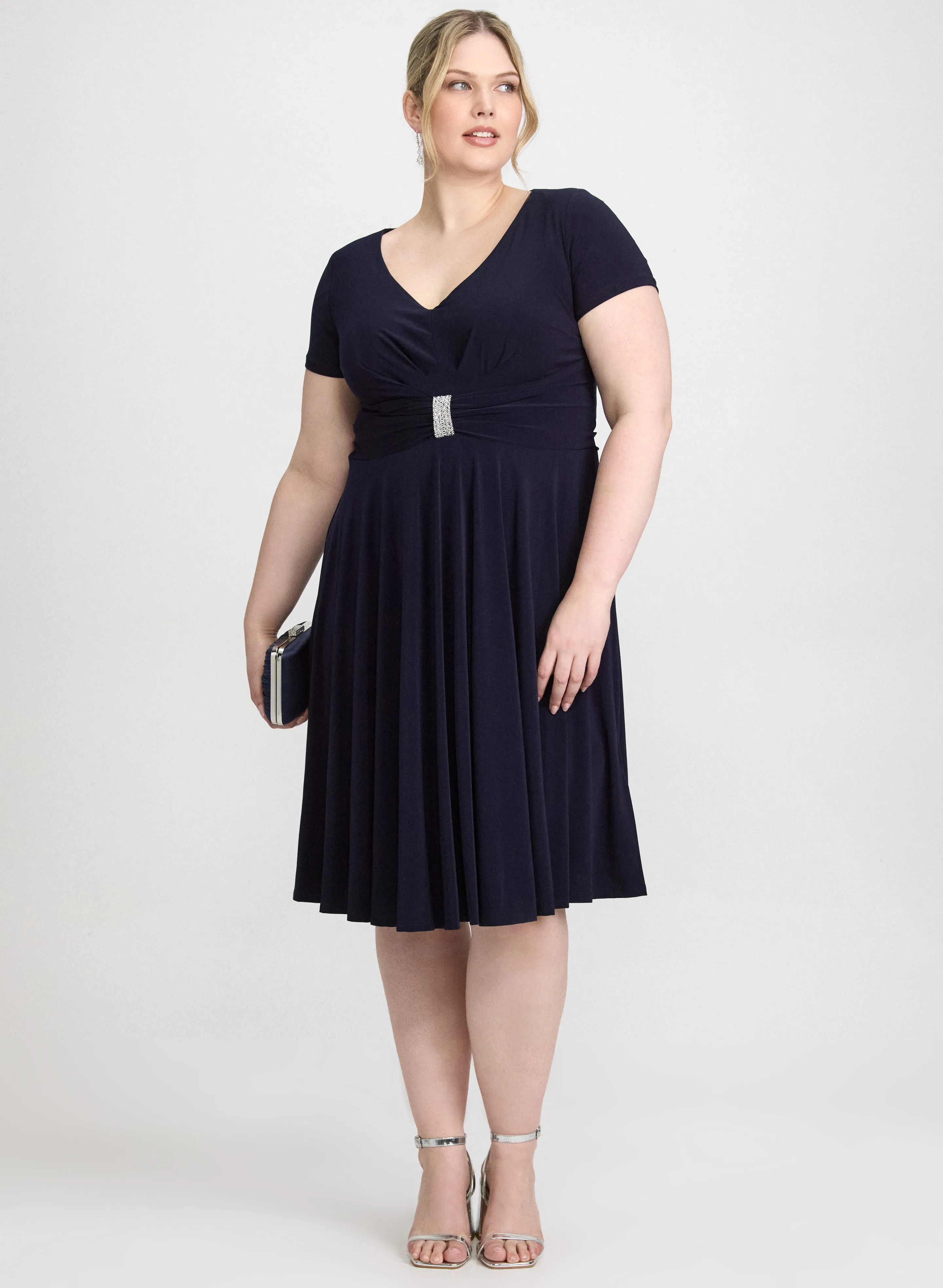 Crystal Bar Embellished Dress sold by Laura