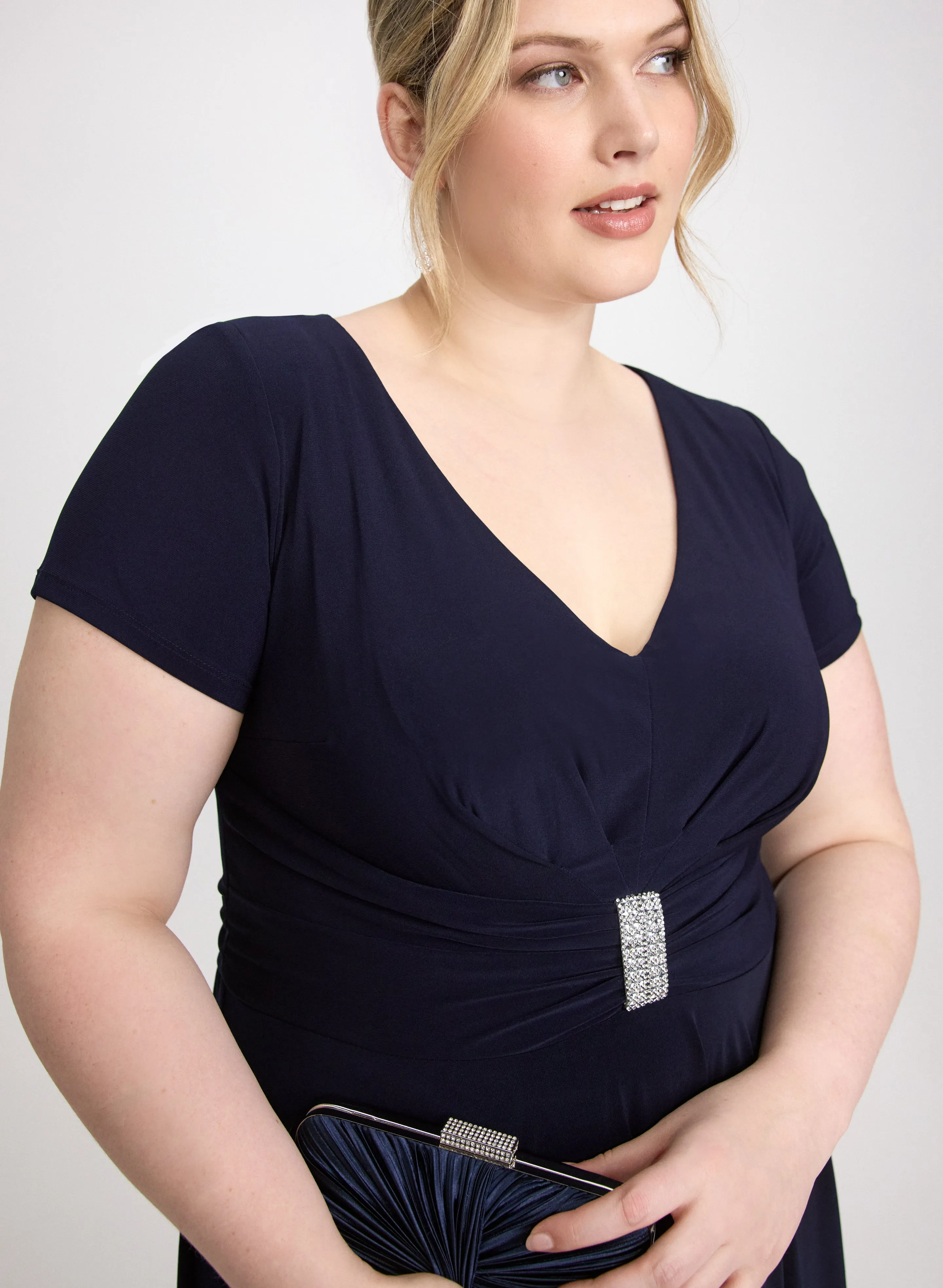 Crystal Bar Embellished Dress sold by Laura product image thumbnail 5