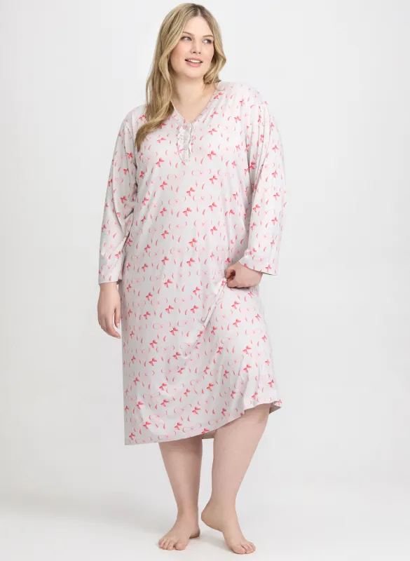 Bow Print Night Gown sold by Laura