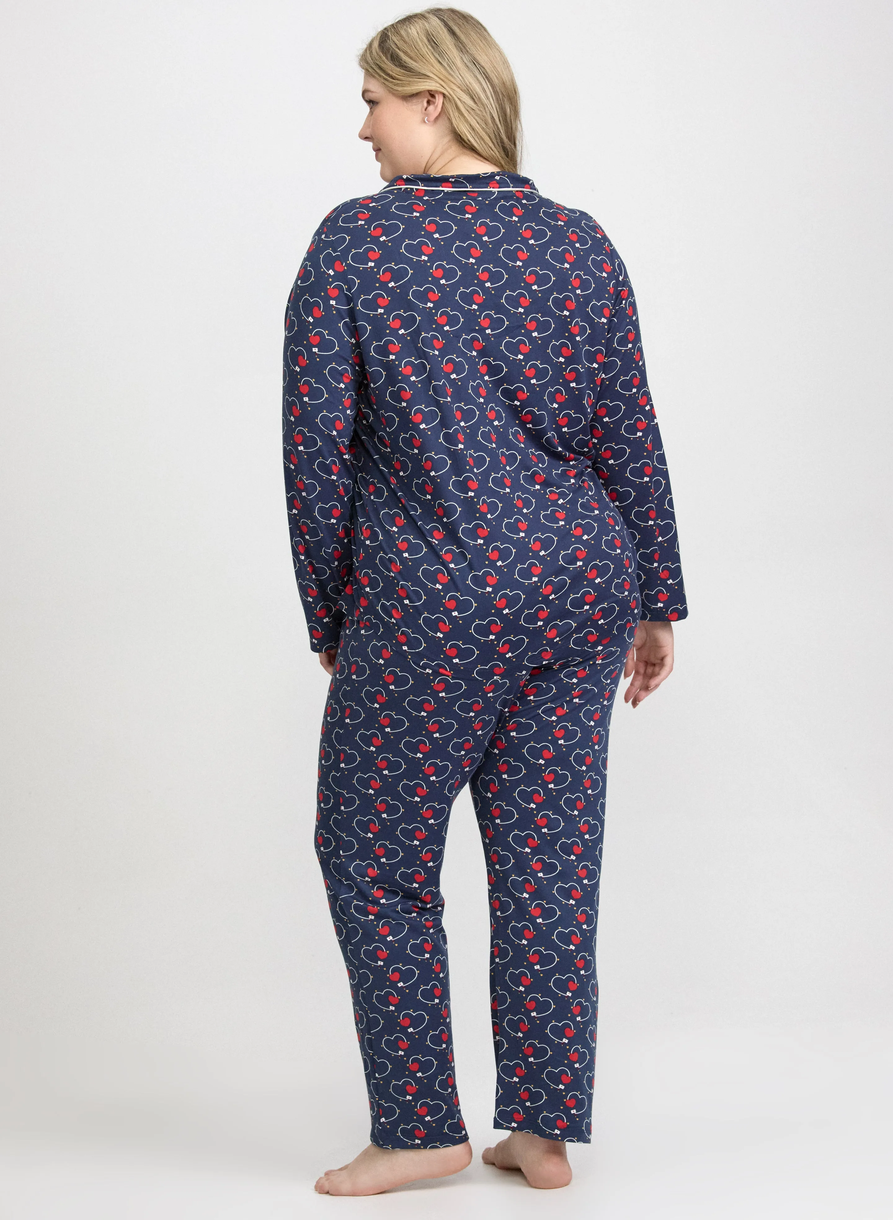 Heart Print Pyjama Set sold by Laura product image thumbnail 4