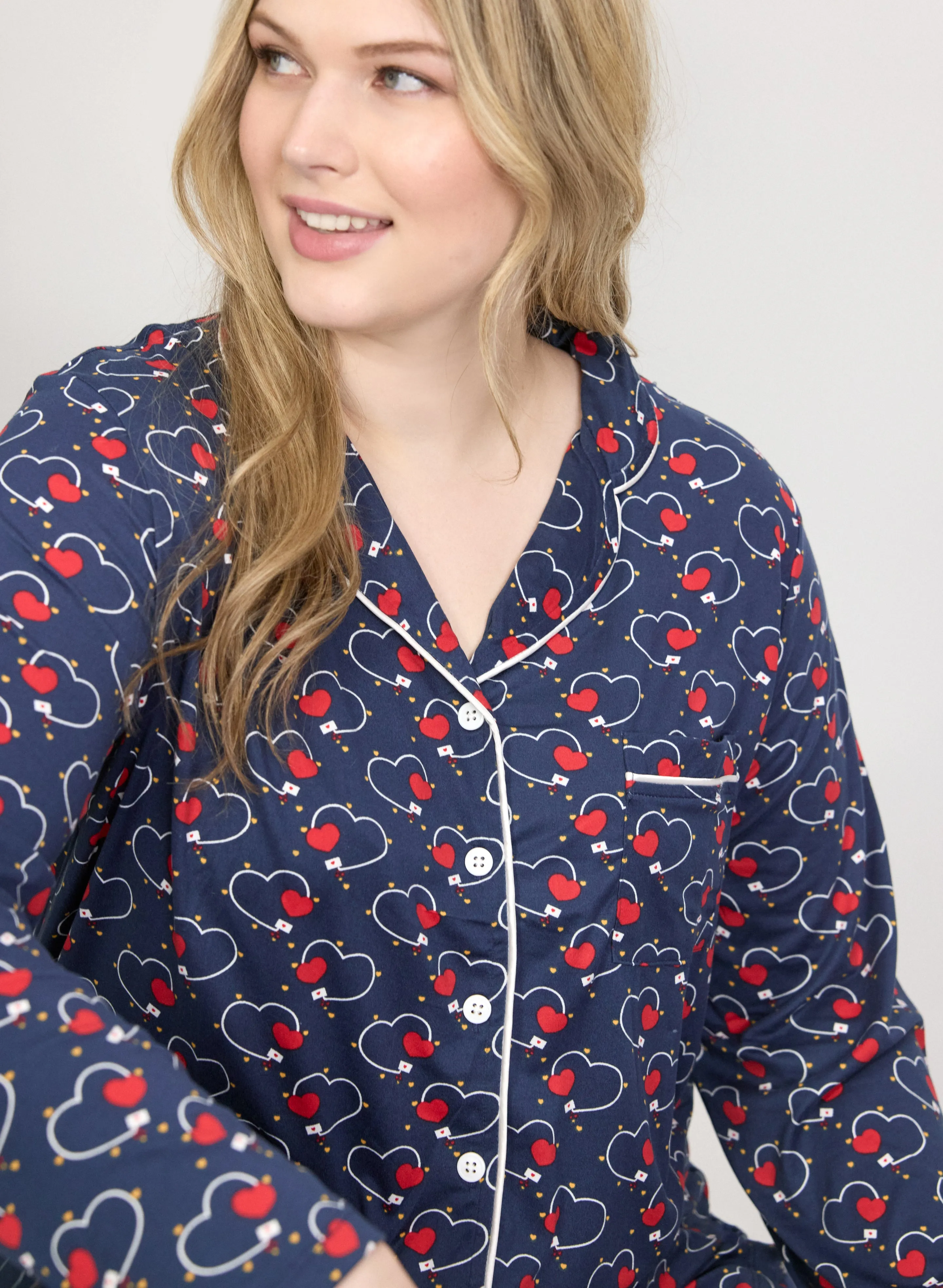Heart Print Pyjama Set sold by Laura product image thumbnail 5