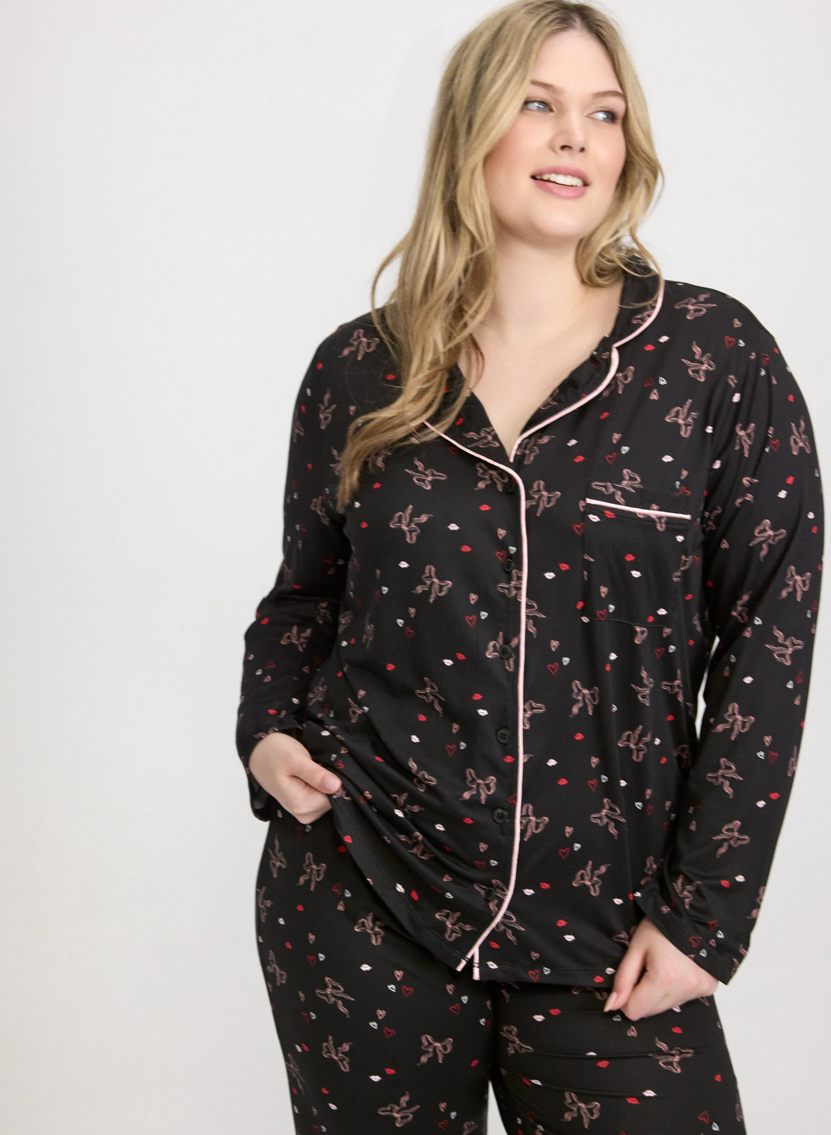 Bow Print Pyjama Set sold by Laura product image thumbnail 2