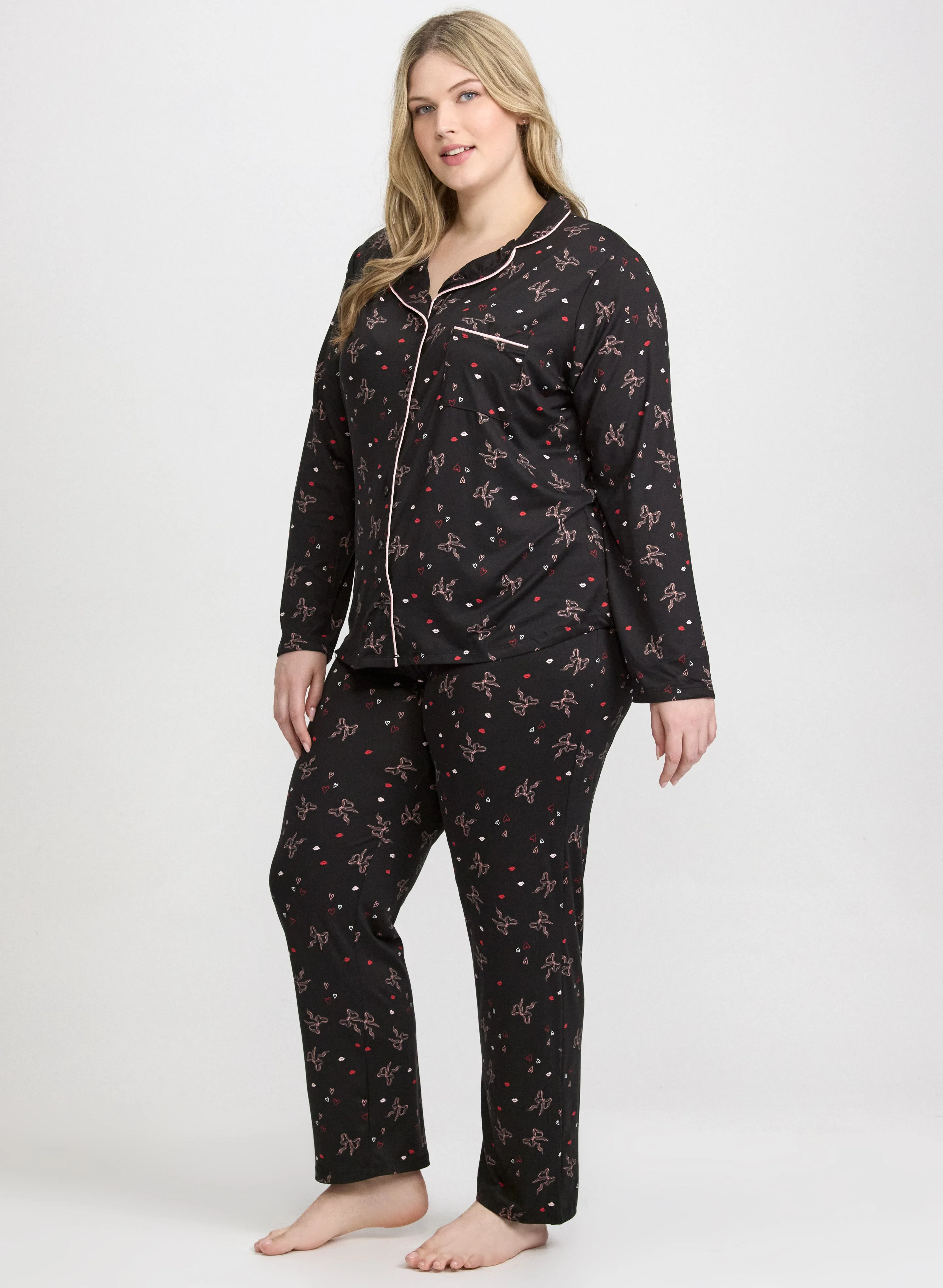 Bow Print Pyjama Set sold by Laura product image thumbnail 3