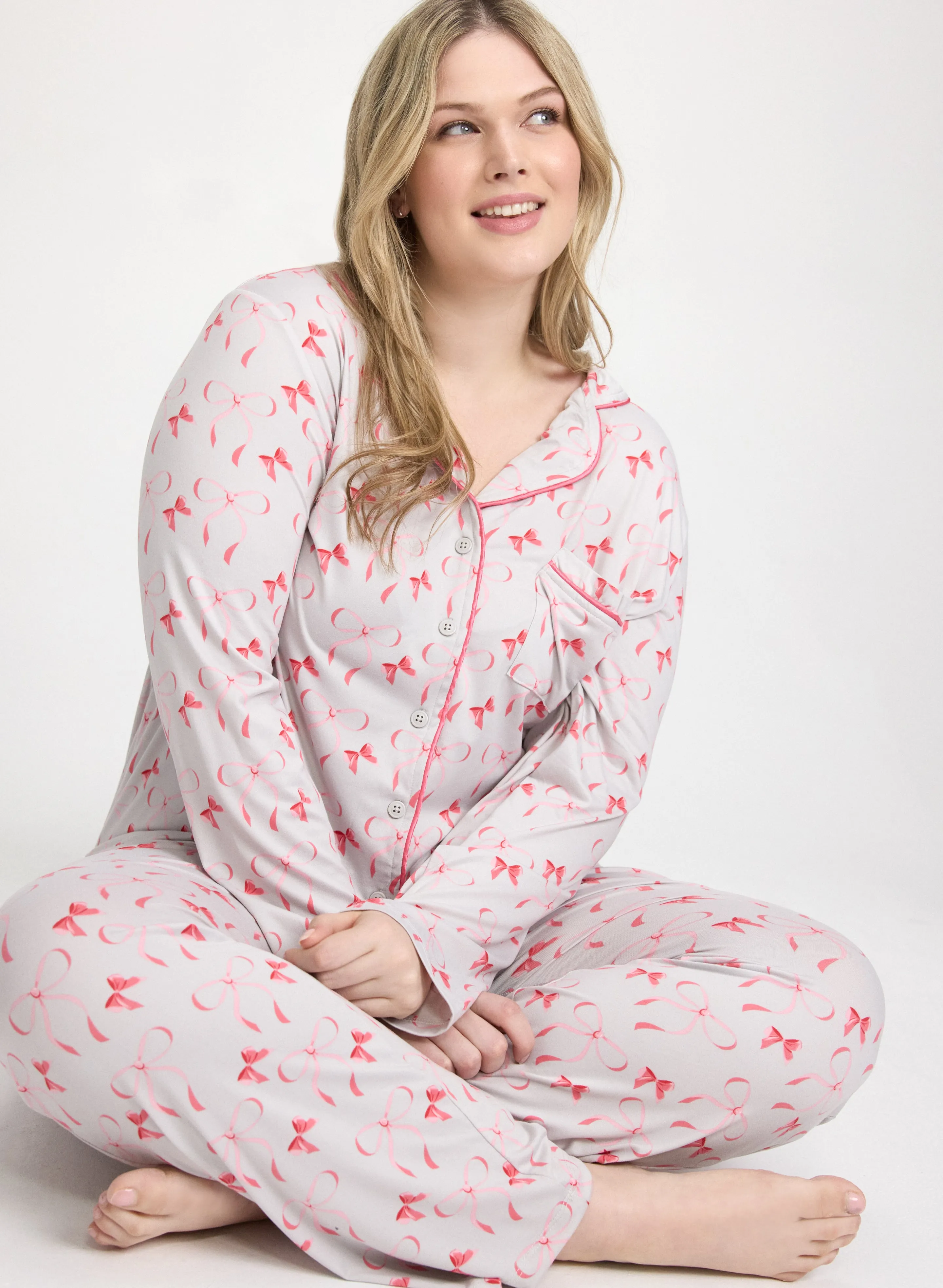 Bow Print Pyjama Set sold by Laura product image thumbnail 2