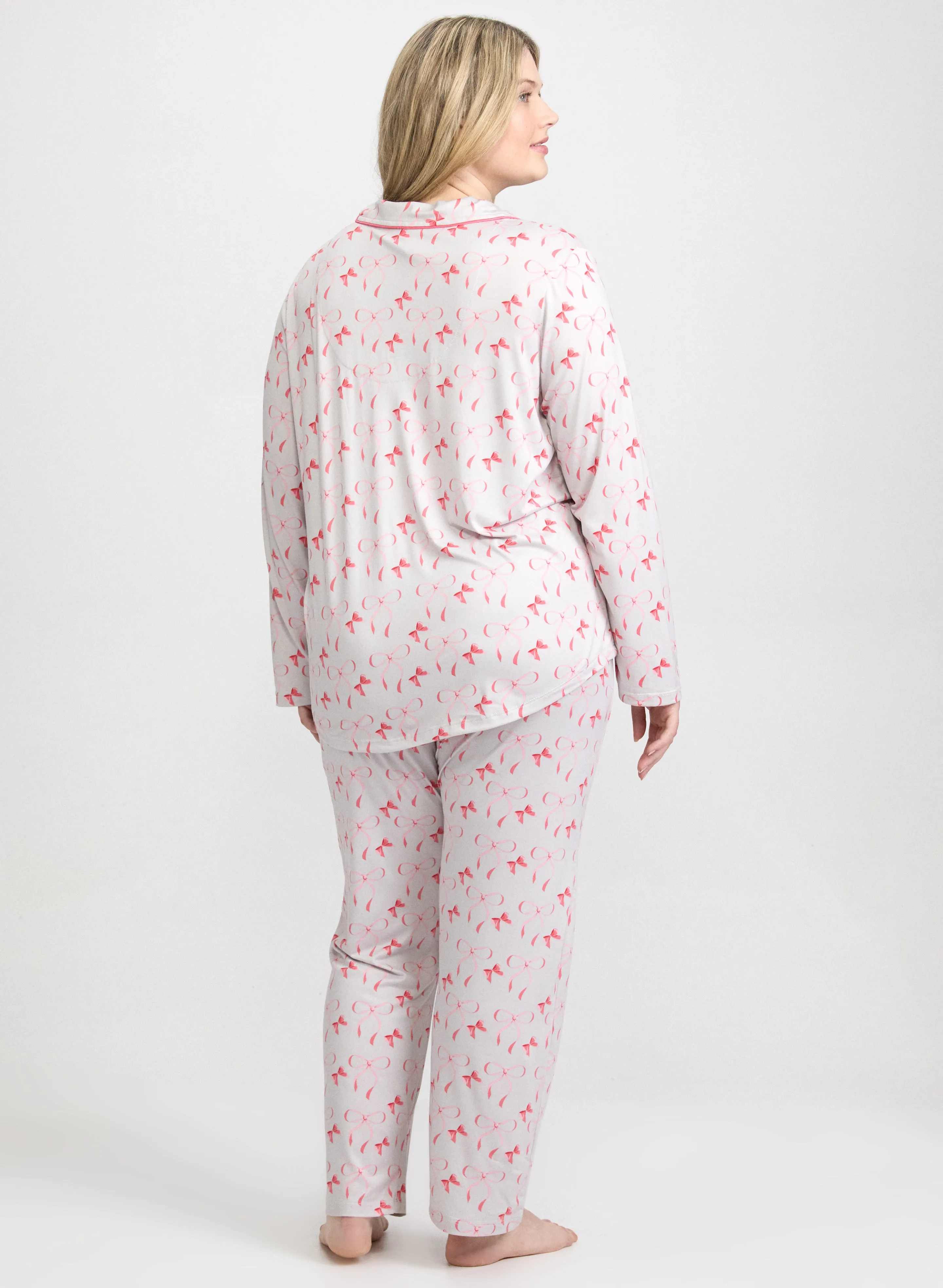 Bow Print Pyjama Set sold by Laura product image thumbnail 4