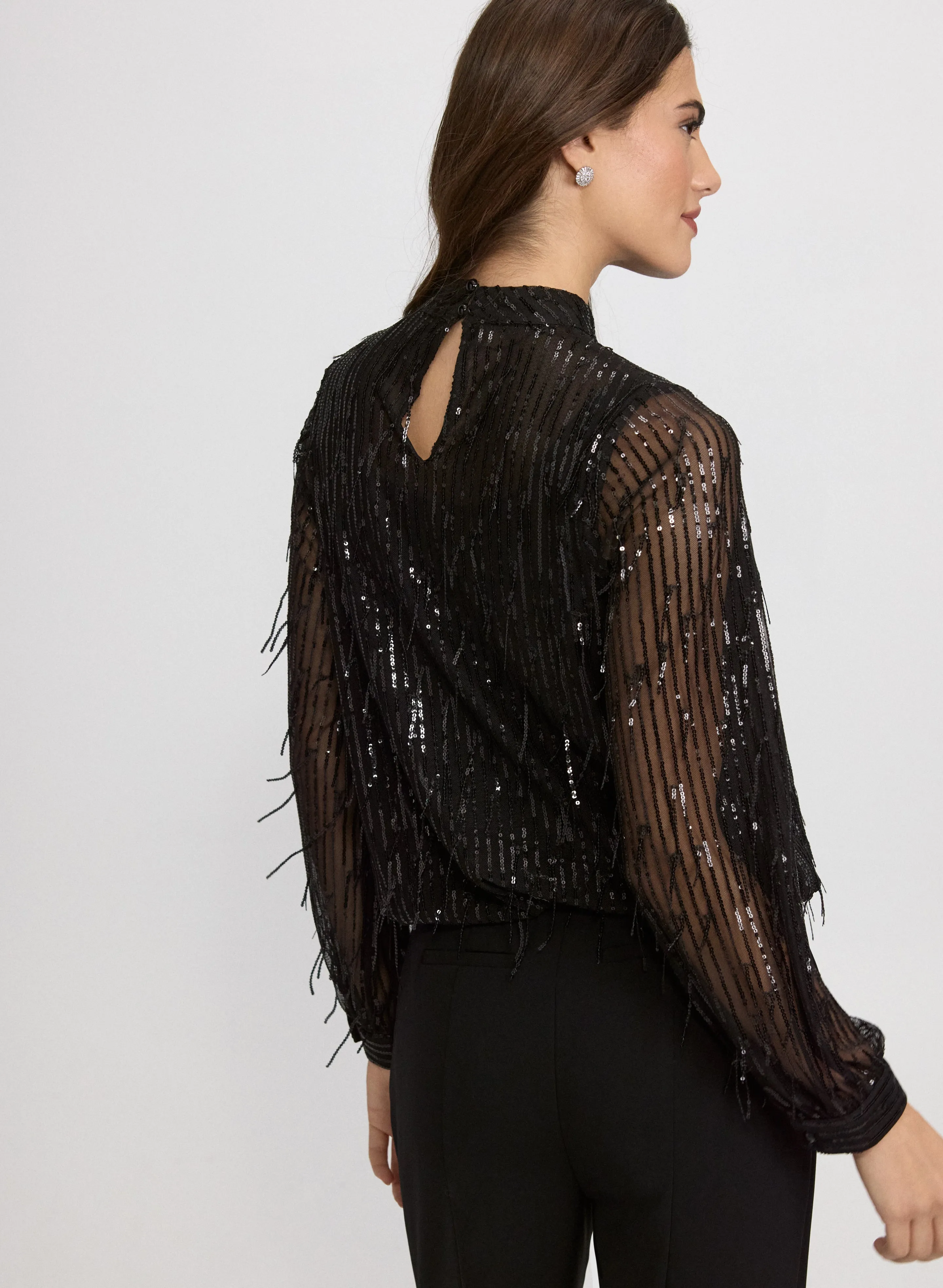 Sequin Fringe Top sold by Laura product image thumbnail 4