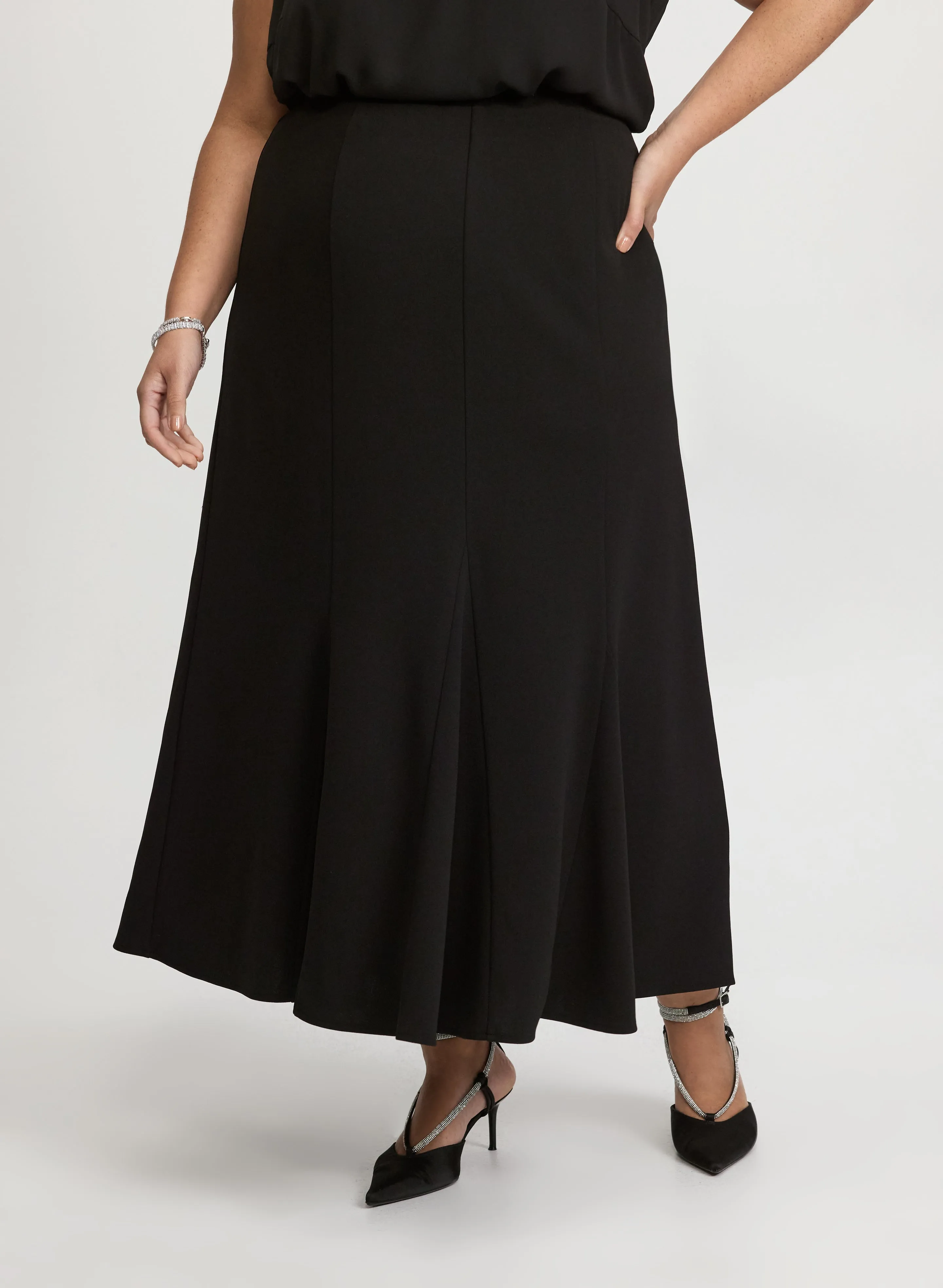 Godet Insert Skirt sold by Laura