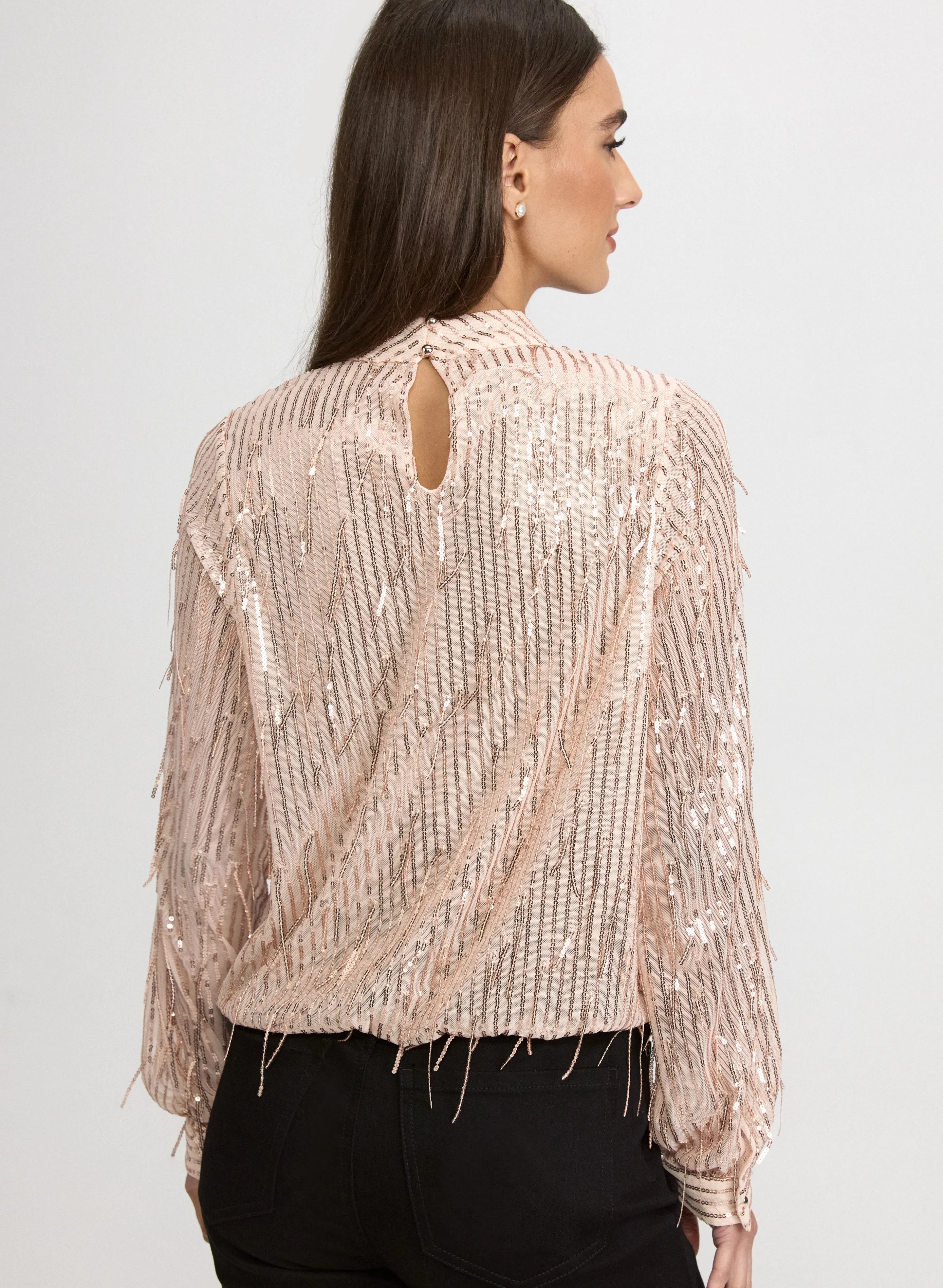 Sequin Fringe Top sold by Laura product image thumbnail 4