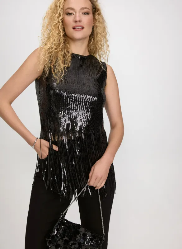 Sequin Fringe Top sold by Laura