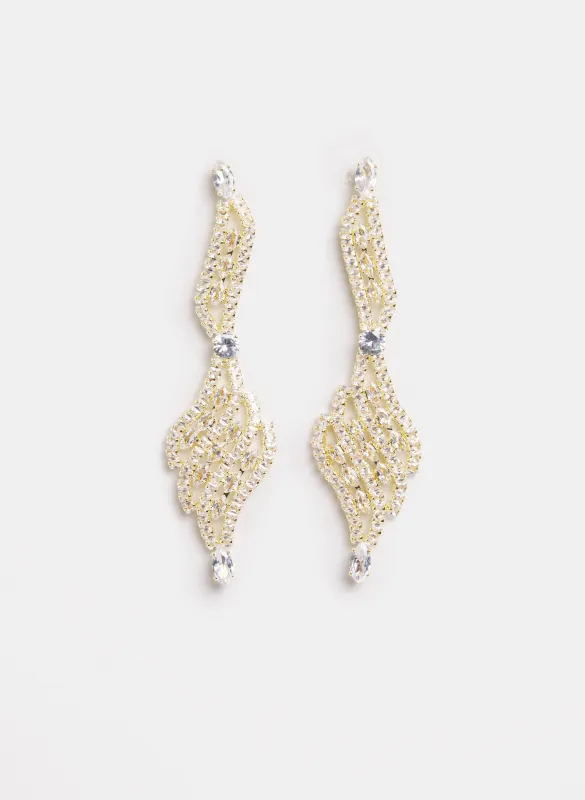 Cubic Zirconia Filigree Earrings sold by Laura