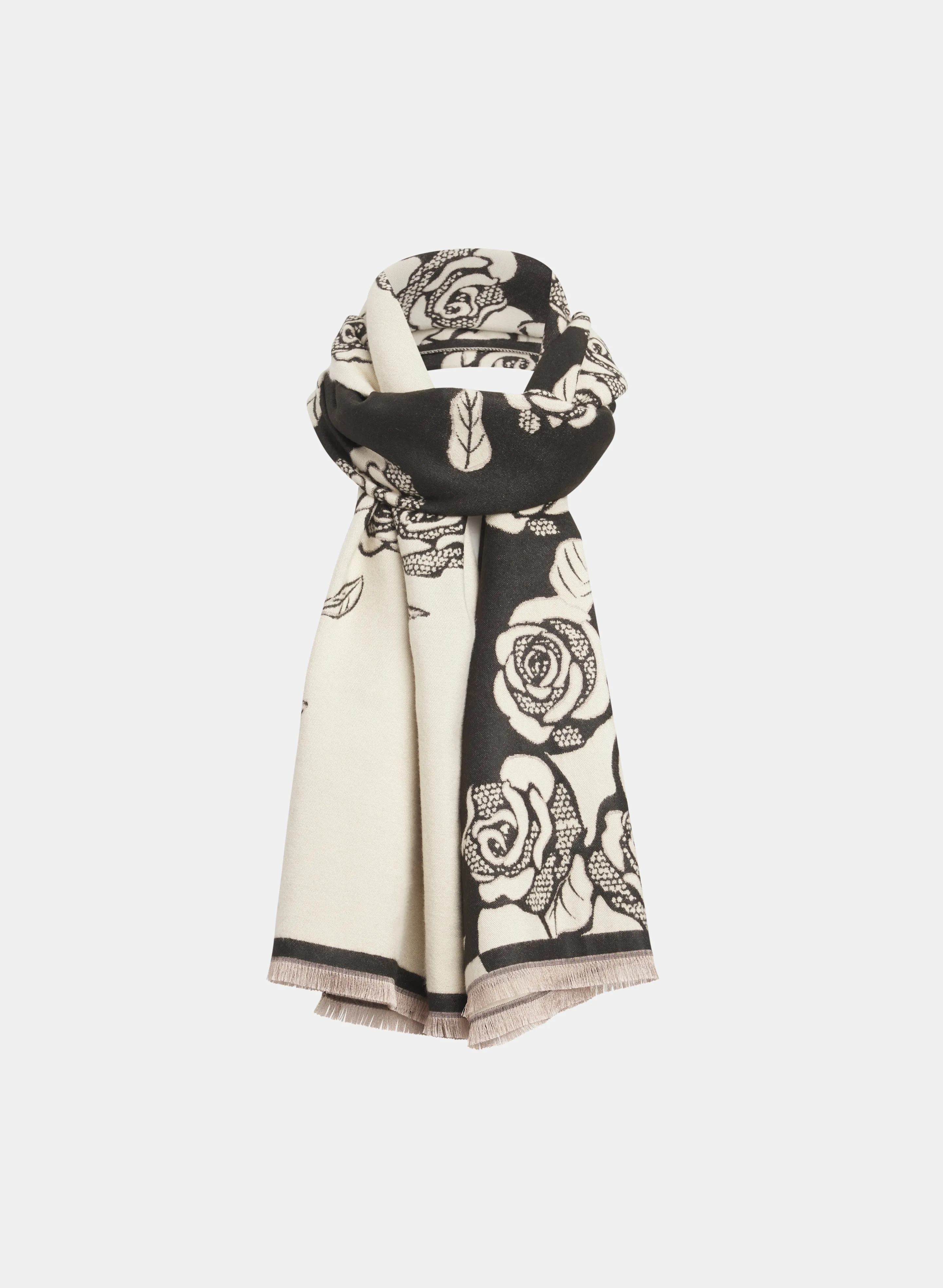 Rose Print Scarf sold by Laura