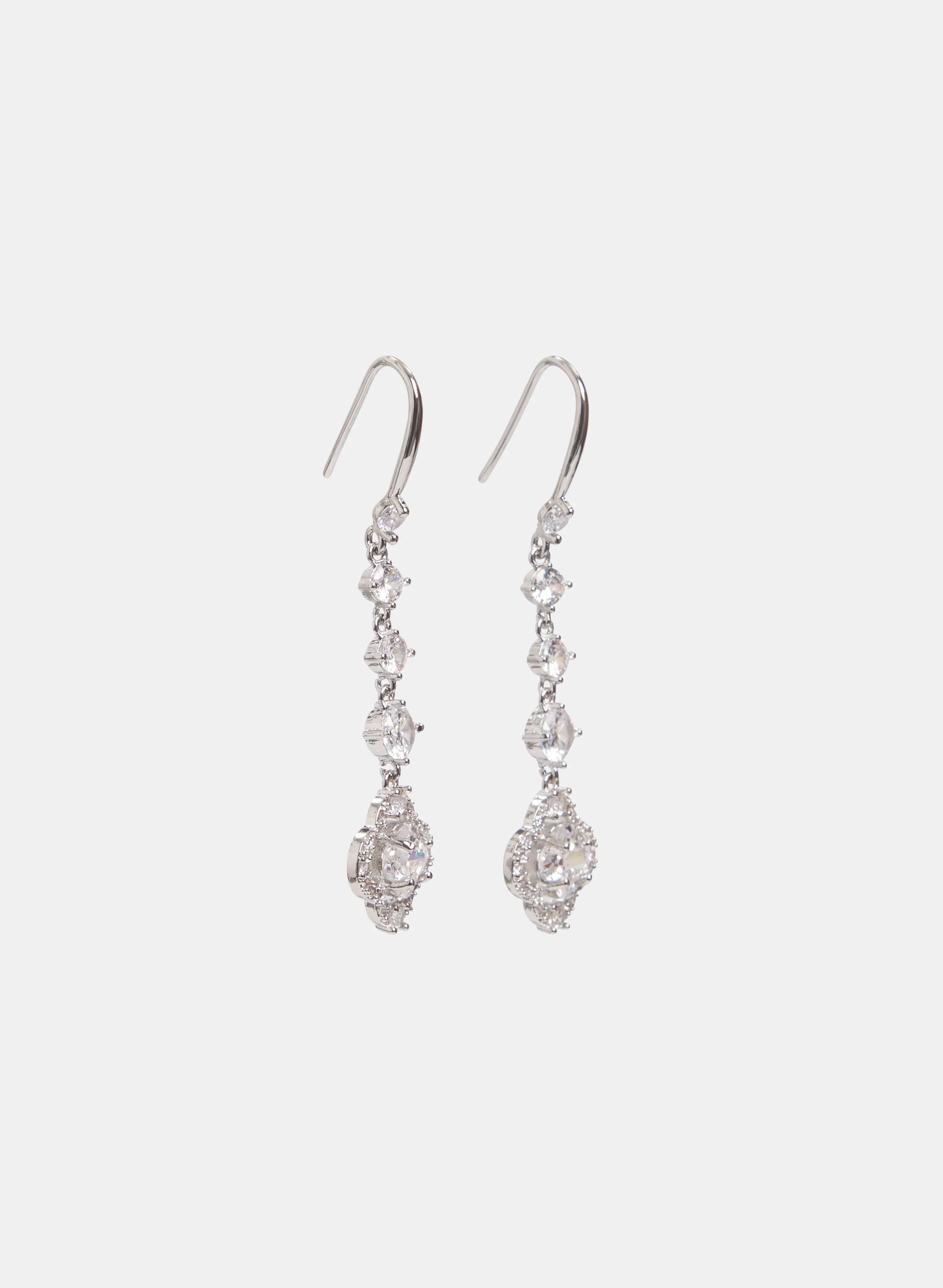 Crystal Clover Earrings sold by Laura product image thumbnail 3