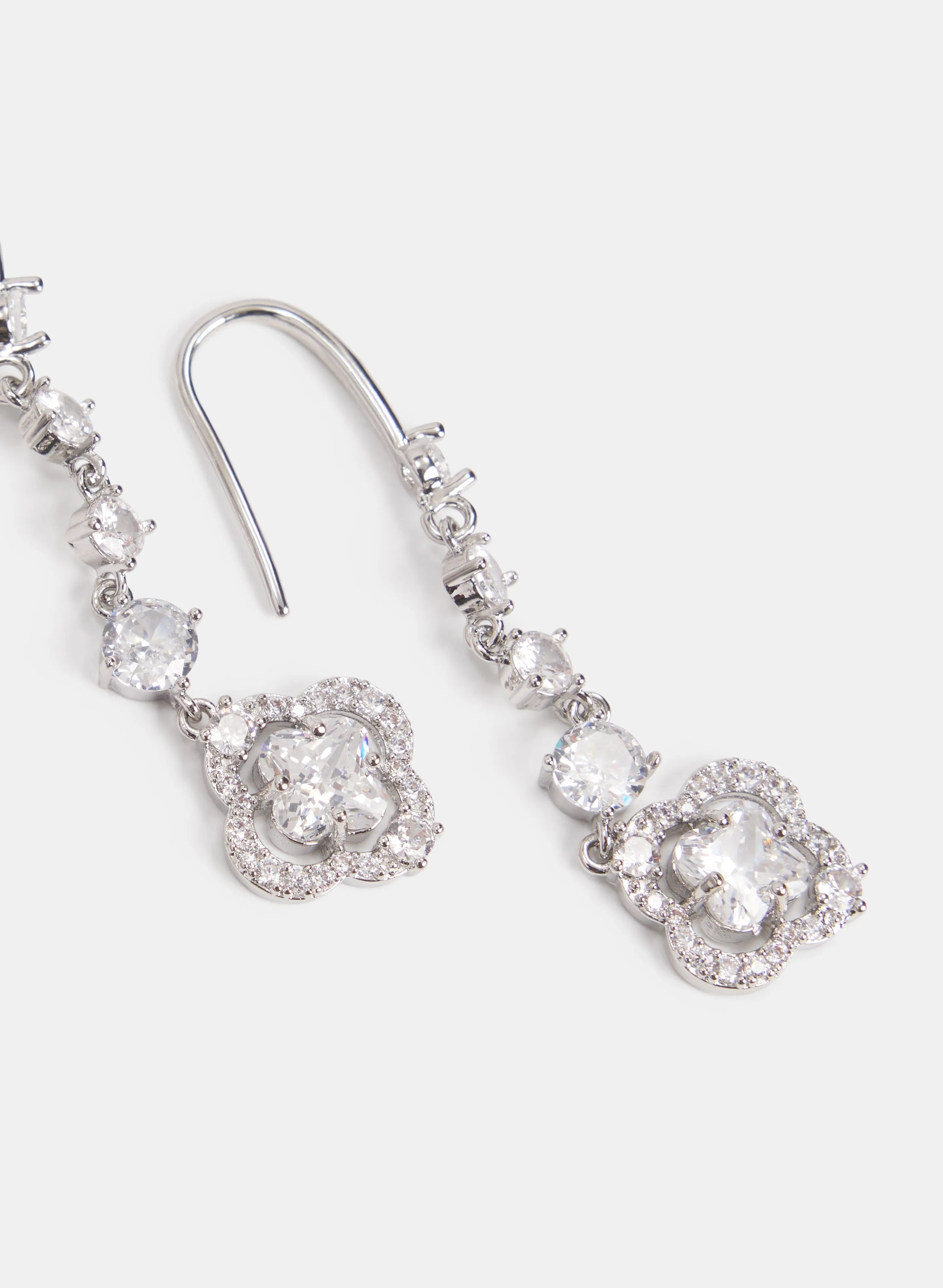 Crystal Clover Earrings sold by Laura product image thumbnail 2