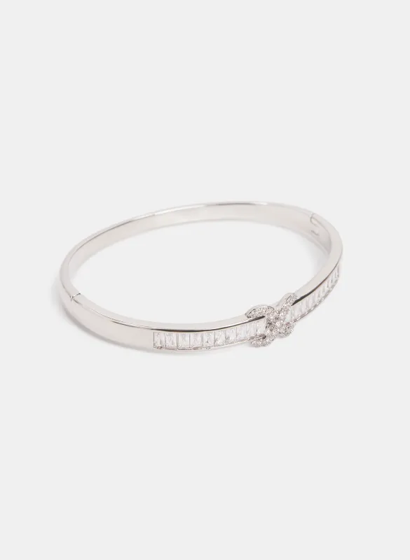 Cubic Zirconia Cross-Over Bracelet sold by Laura