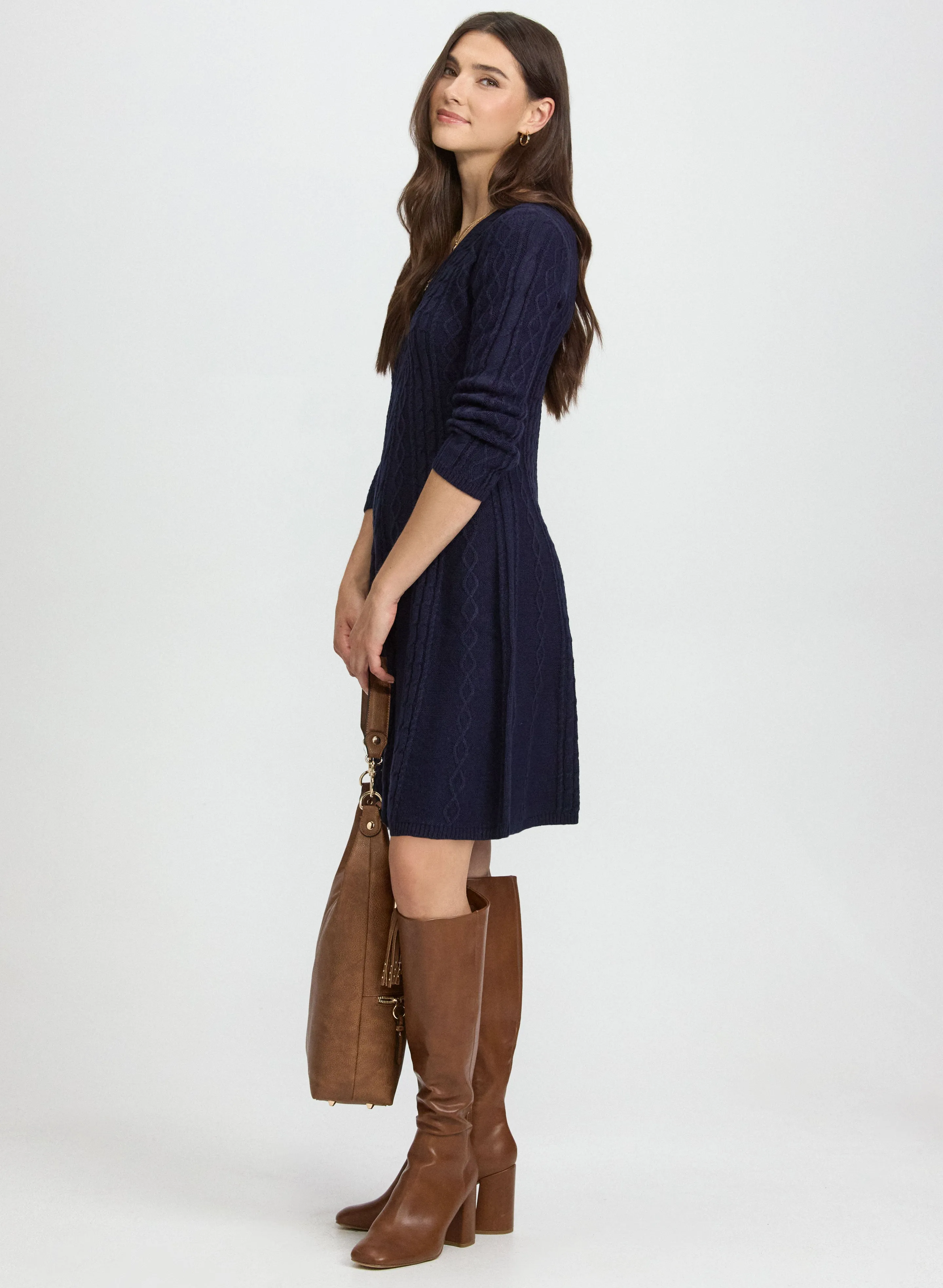 Cable Knit Dress sold by Laura product image thumbnail 2