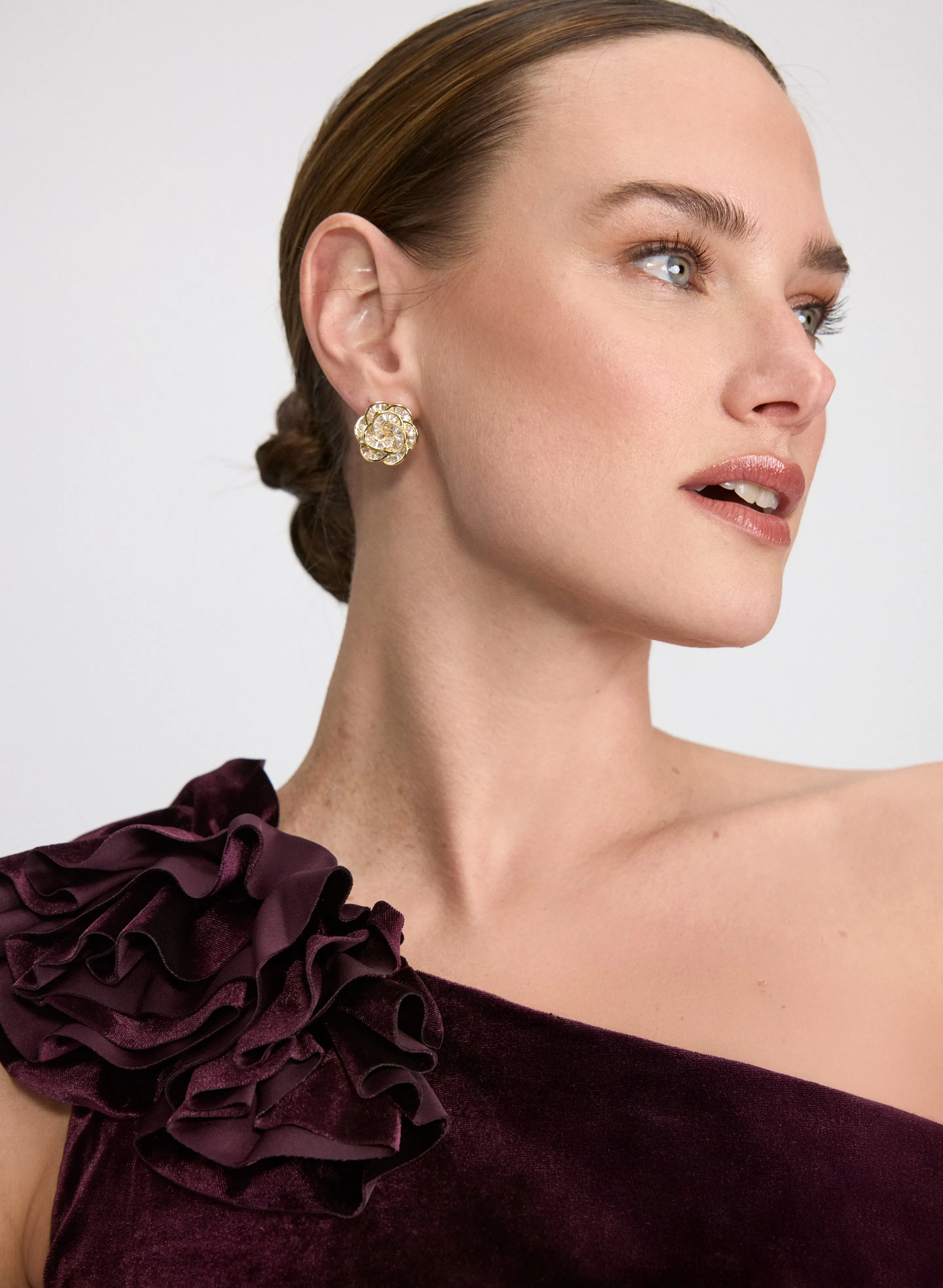 Velvet One-Shoulder Dress sold by Laura product image thumbnail 5