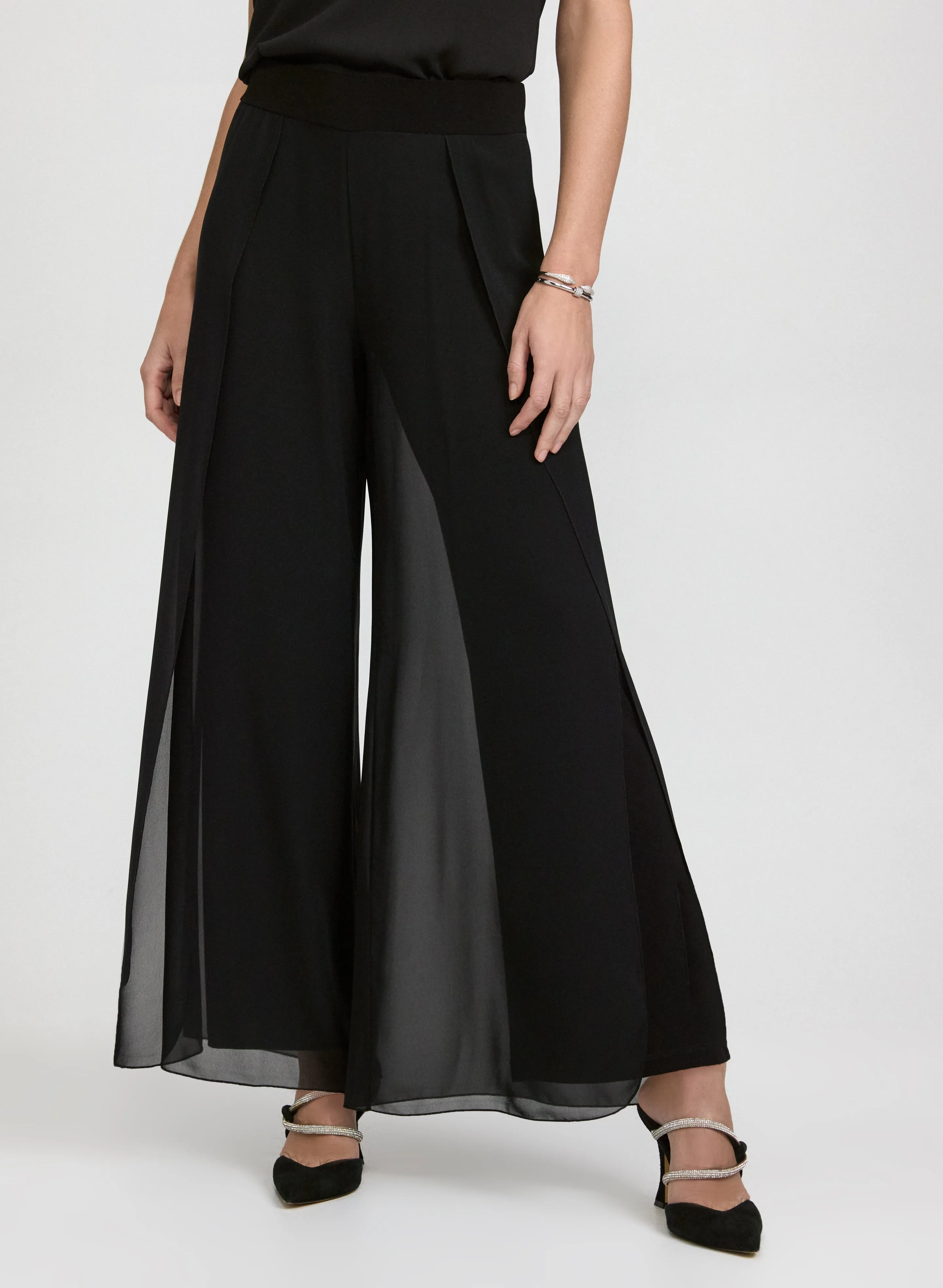 Chiffon Overlay Pants sold by Laura