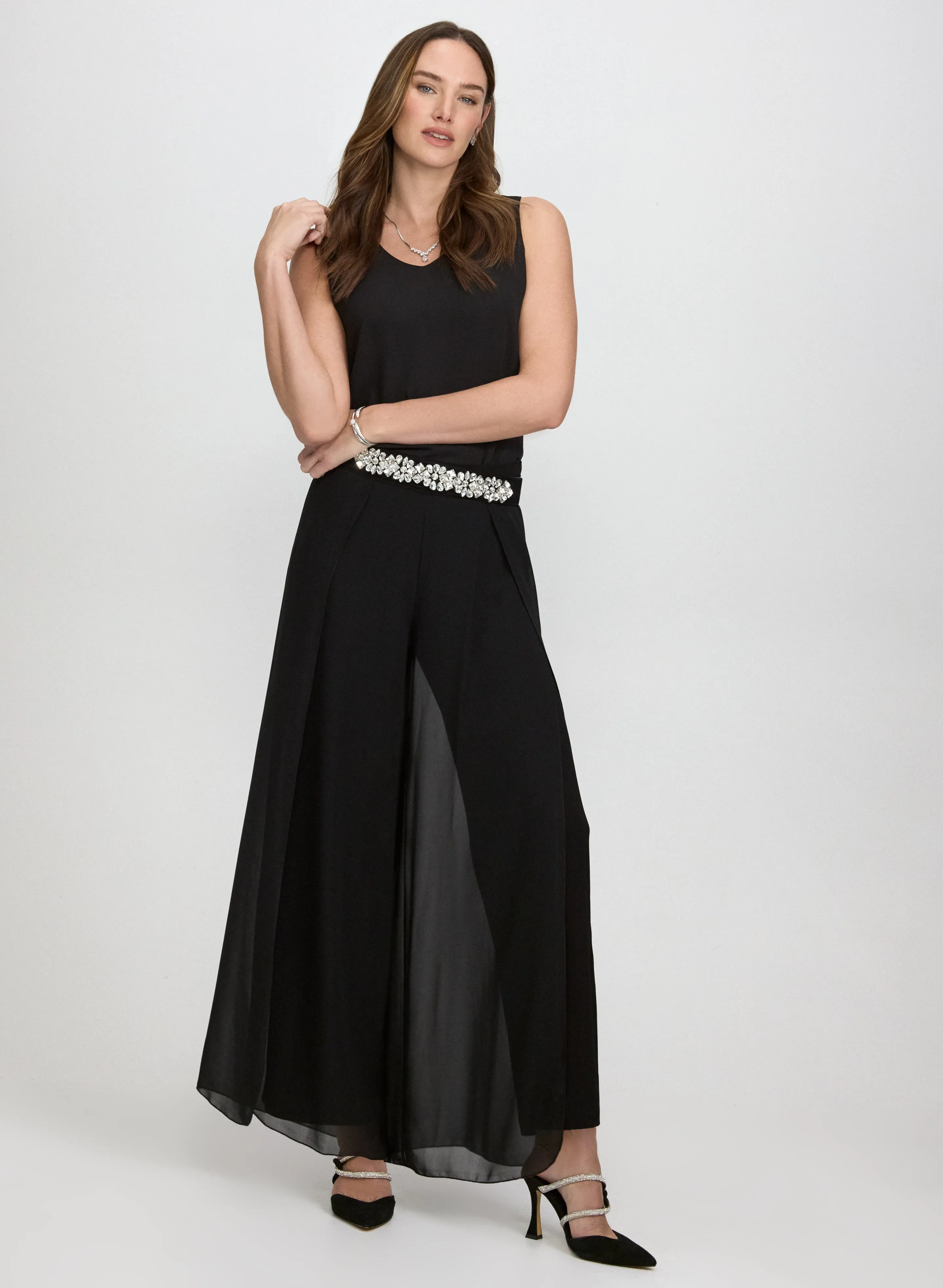 Chiffon Overlay Pants sold by Laura product image thumbnail 3