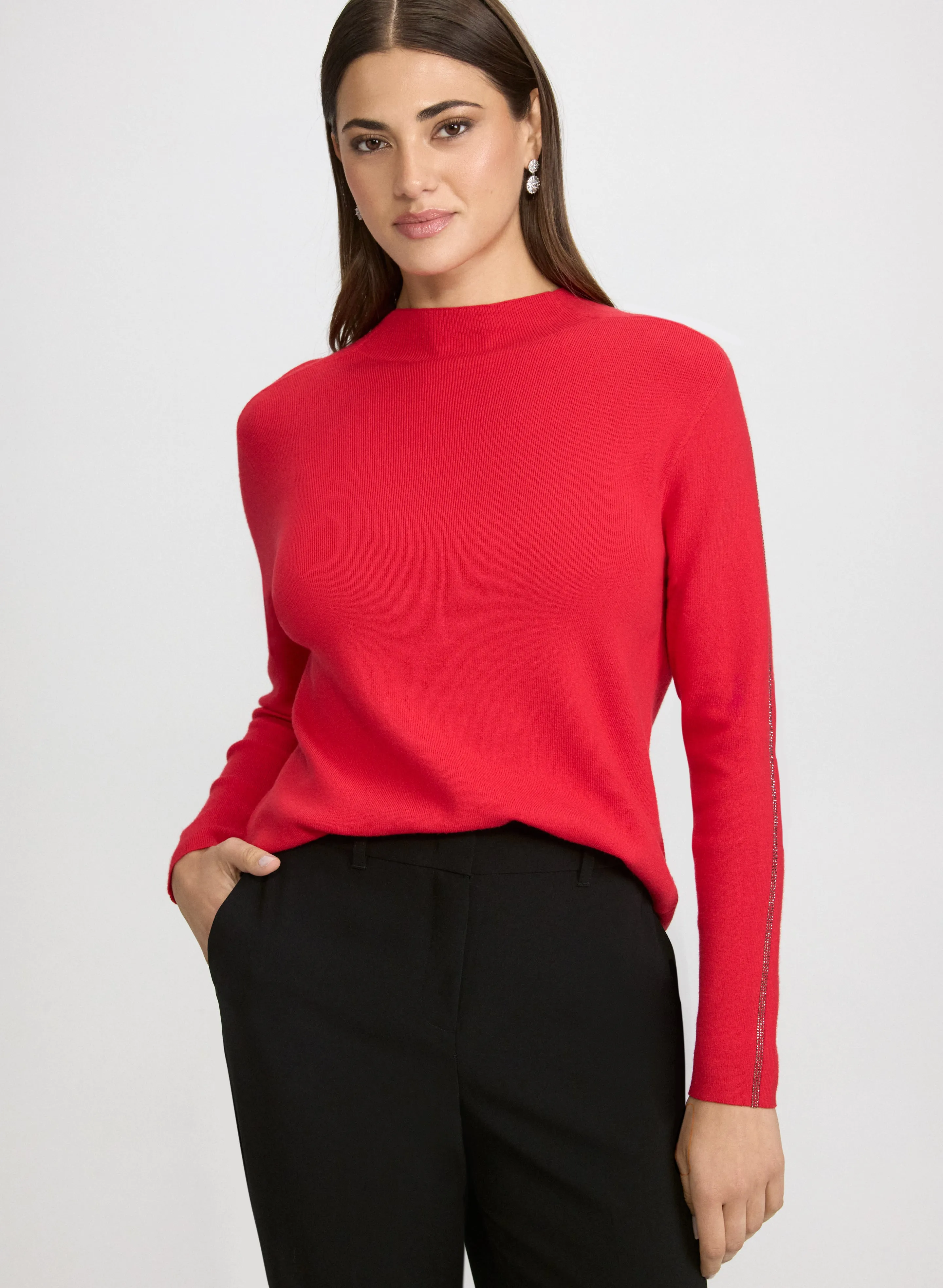 Rhinestone Detail Sweater sold by Laura