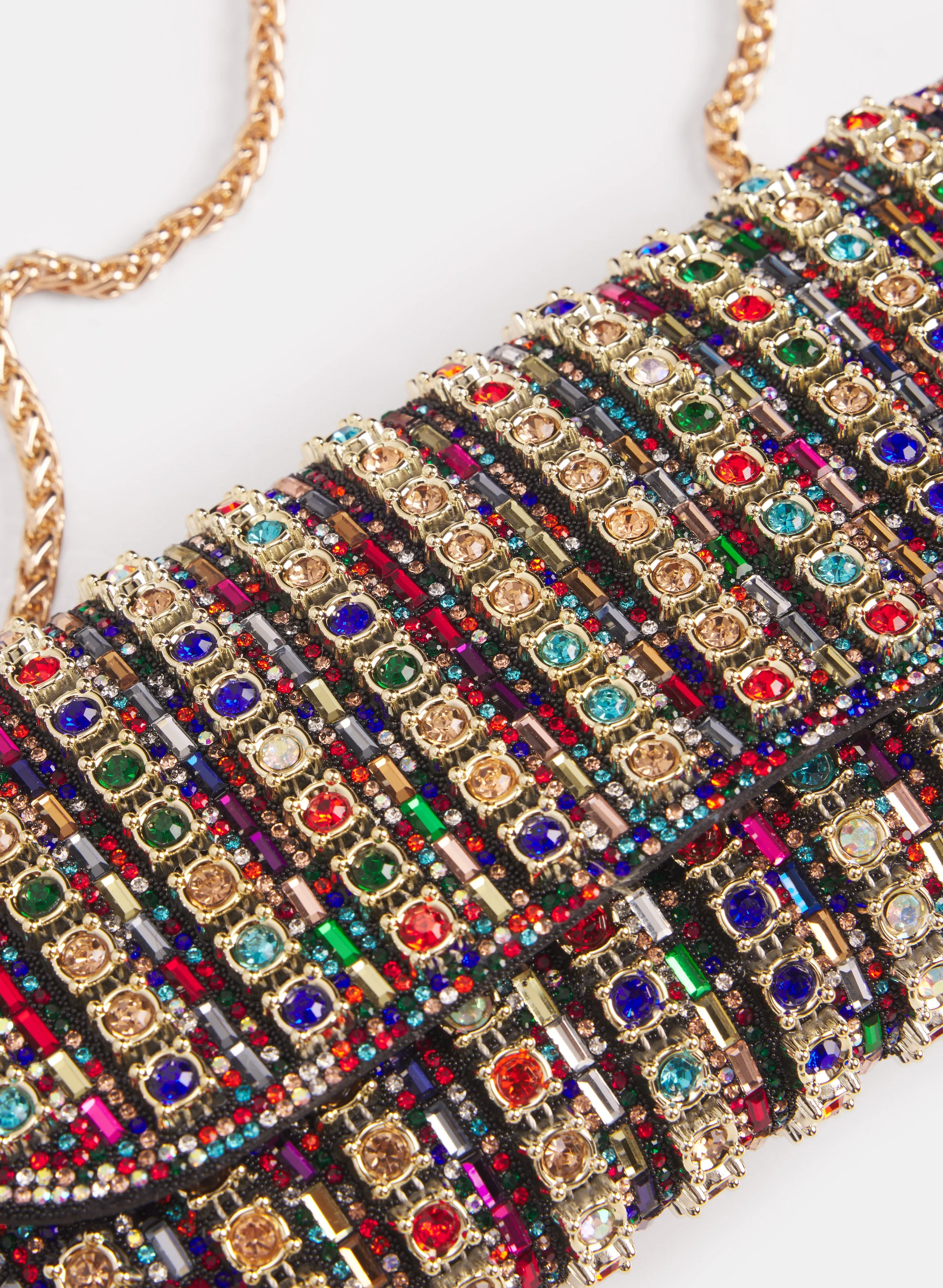 Multi-Colour Stone Embellished Clutch sold by Laura product image thumbnail 2