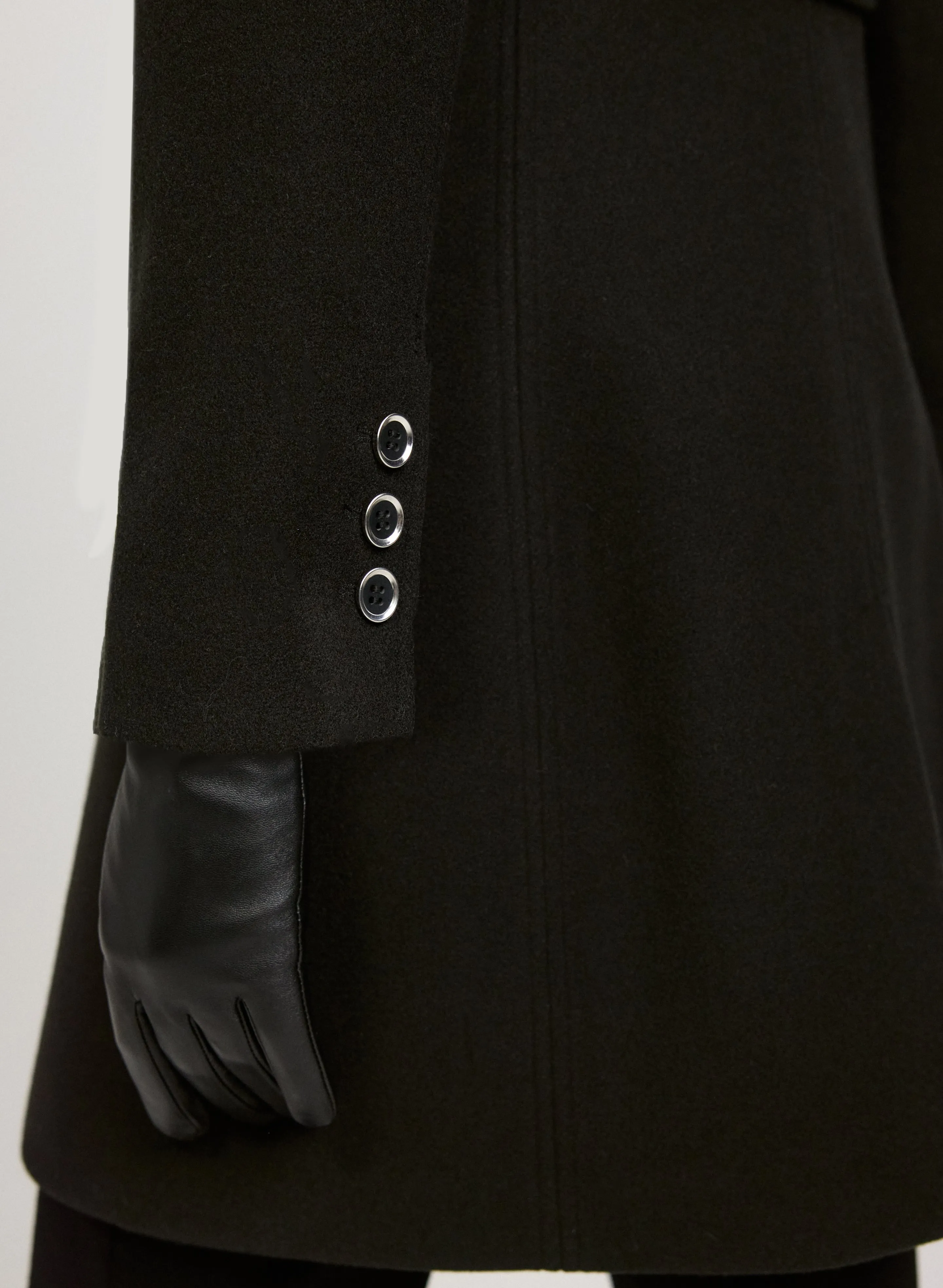 Suede Trim Leather Gloves sold by Laura product image thumbnail 3