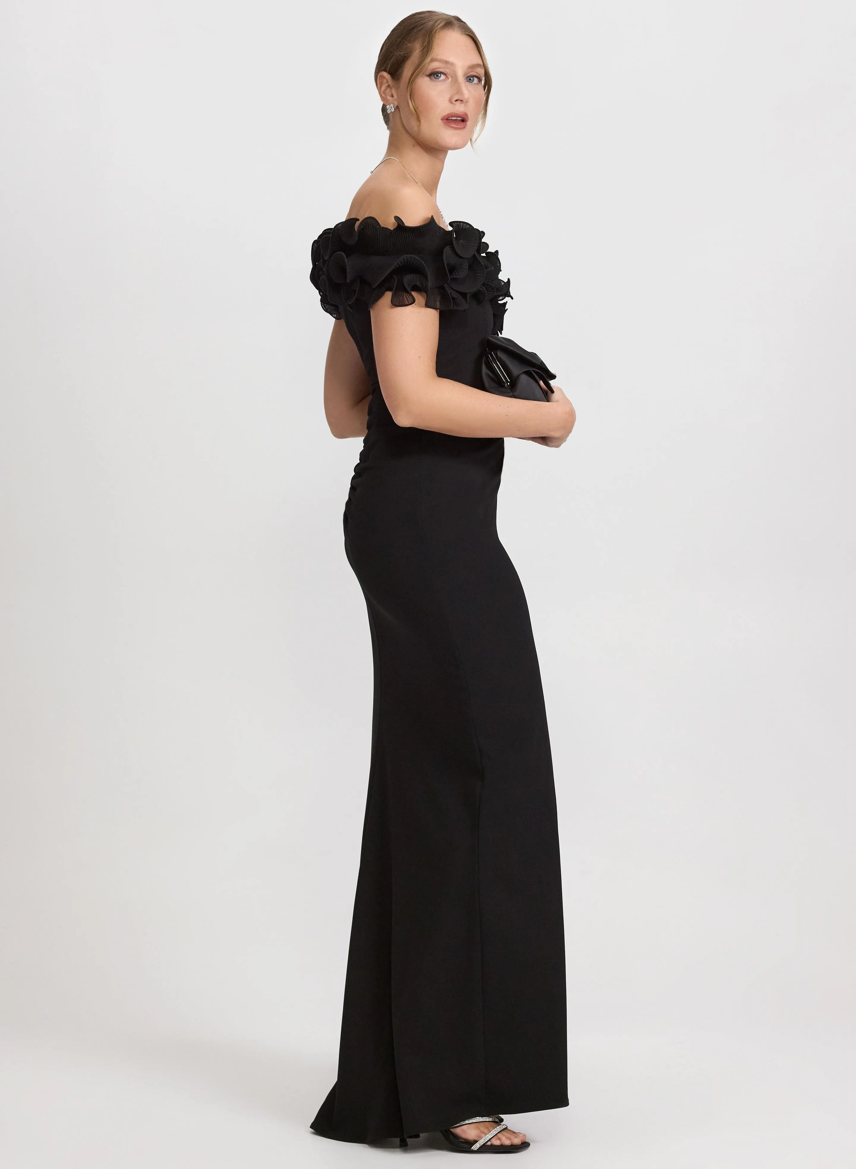 Ruffle Off-The-Shoulder Dress sold by Laura product image thumbnail 2