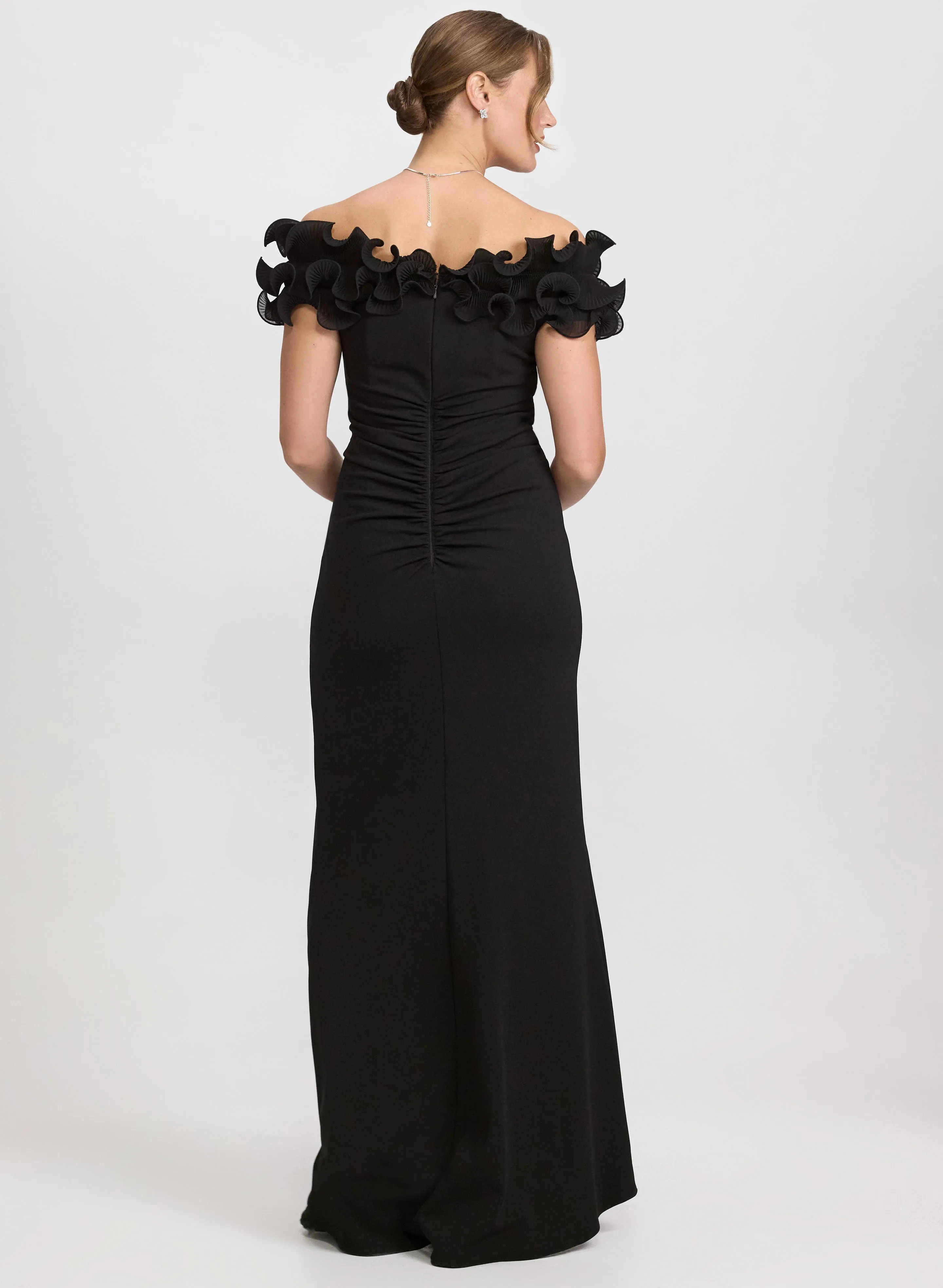 Ruffle Off-The-Shoulder Dress sold by Laura product image thumbnail 3