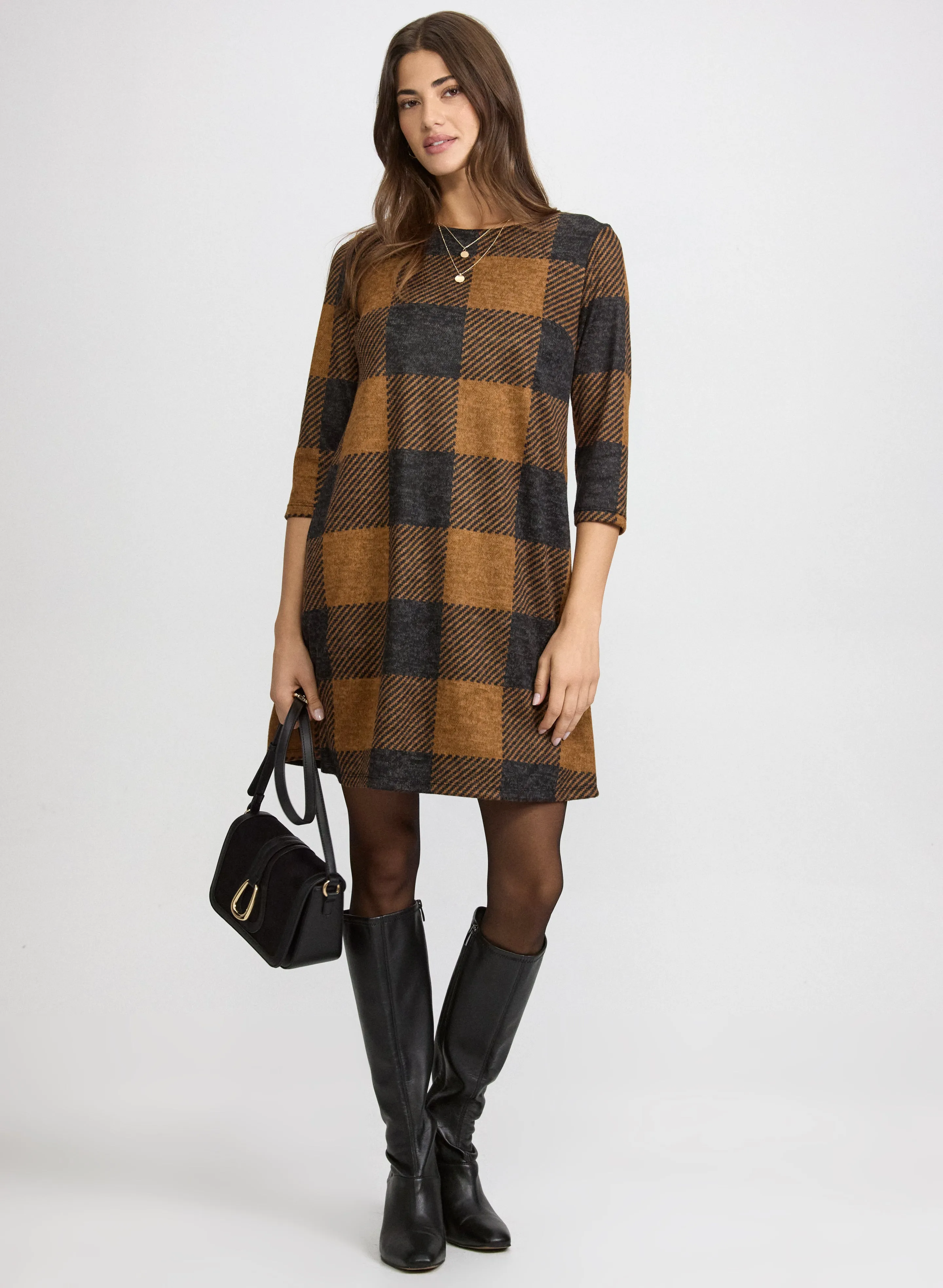 Plaid Sweater Dress sold by Laura