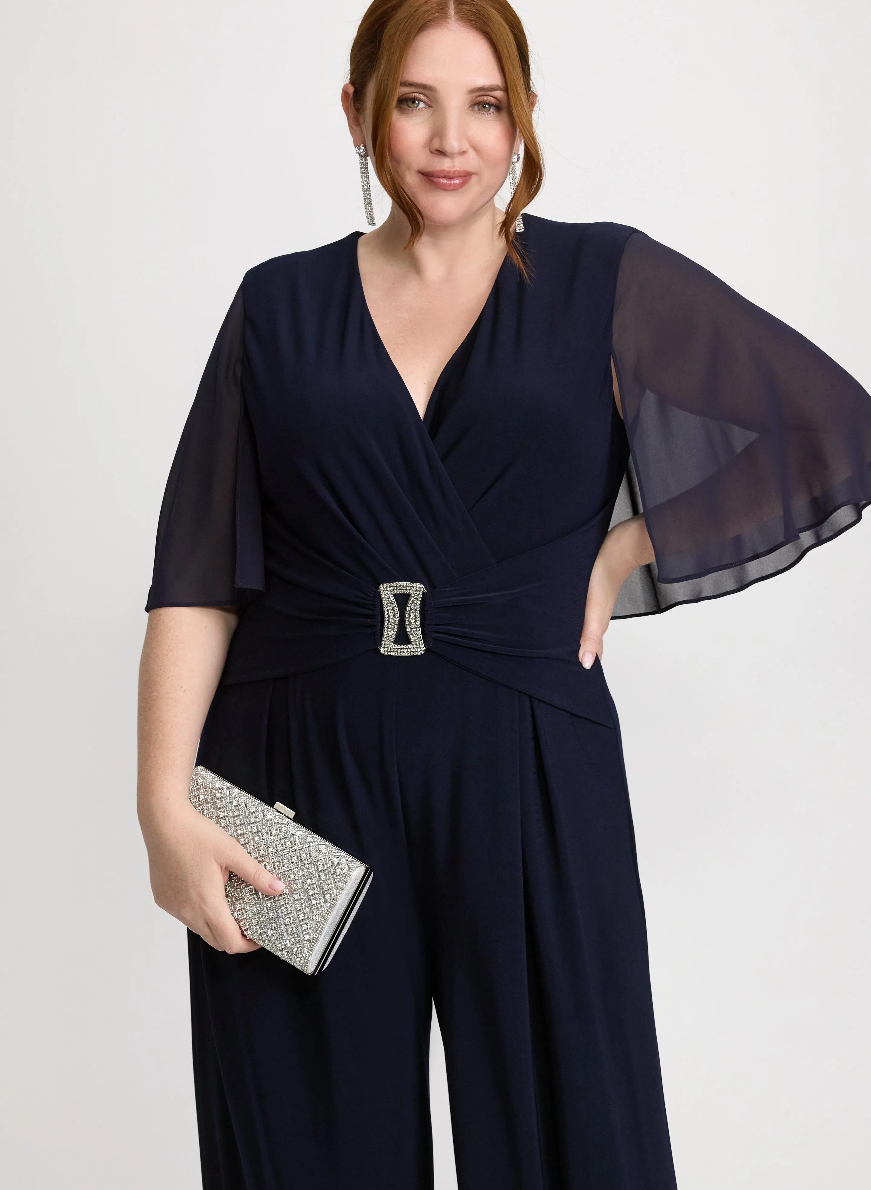 Joseph Ribkoff - Jeweled Chiffon Jumpsuit sold by Laura product image thumbnail 4